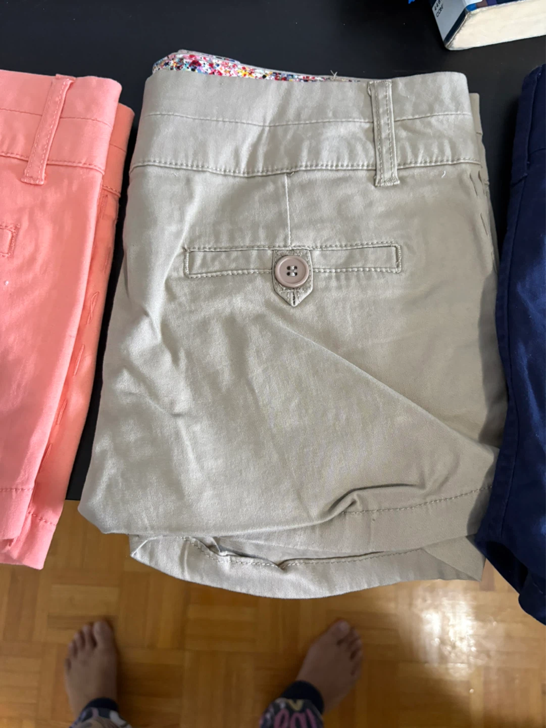 Bundle of 4 Women's Shorts (Coral, Khaki, Navy, Olive) - photo 3