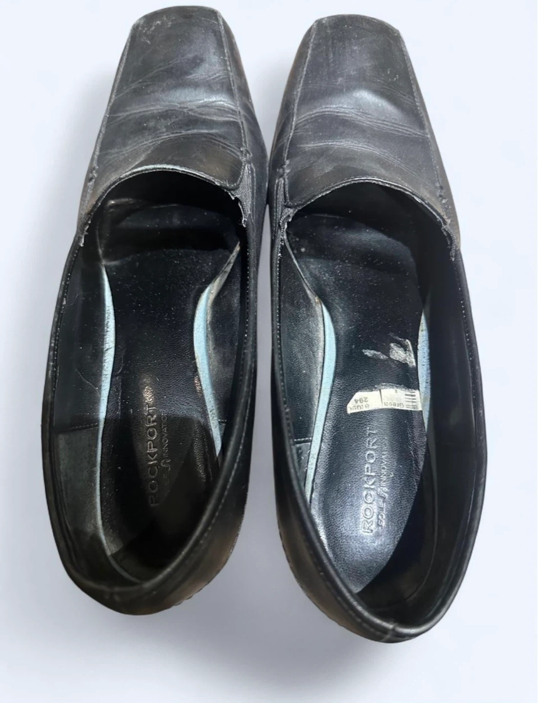 Size 10 - Vintage Rockport Leather Loafer Heels - photo 4