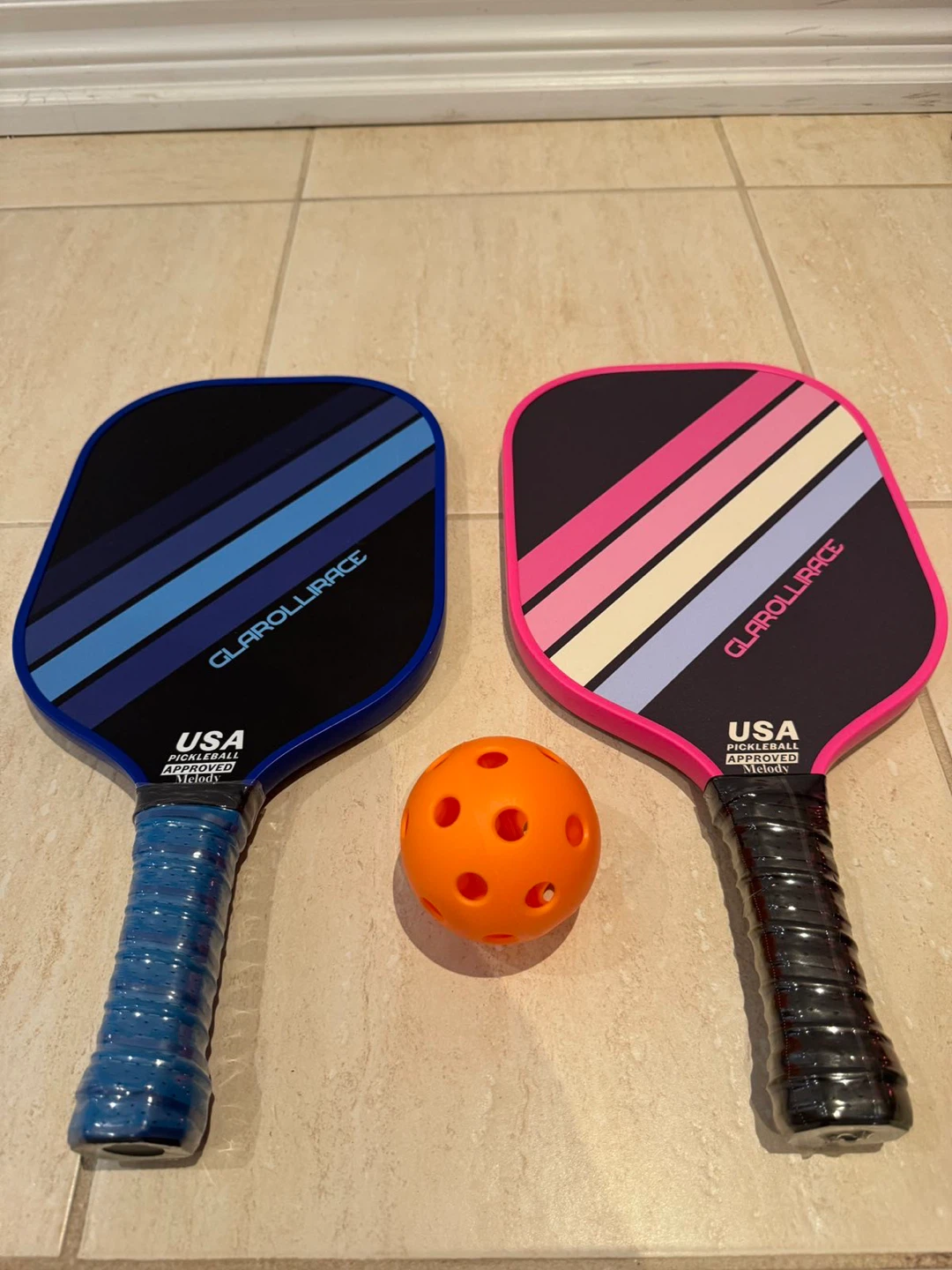 Clarollirace Pickleball Paddles Set (2) & Ball