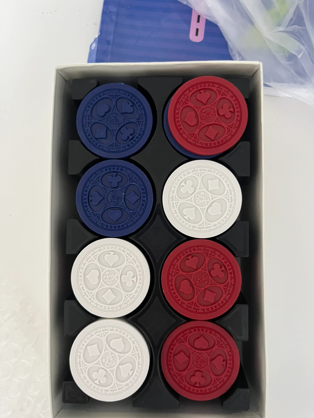 Eighty-Eight Professional Poker Chips with Stackable Chip Tray - photo 2