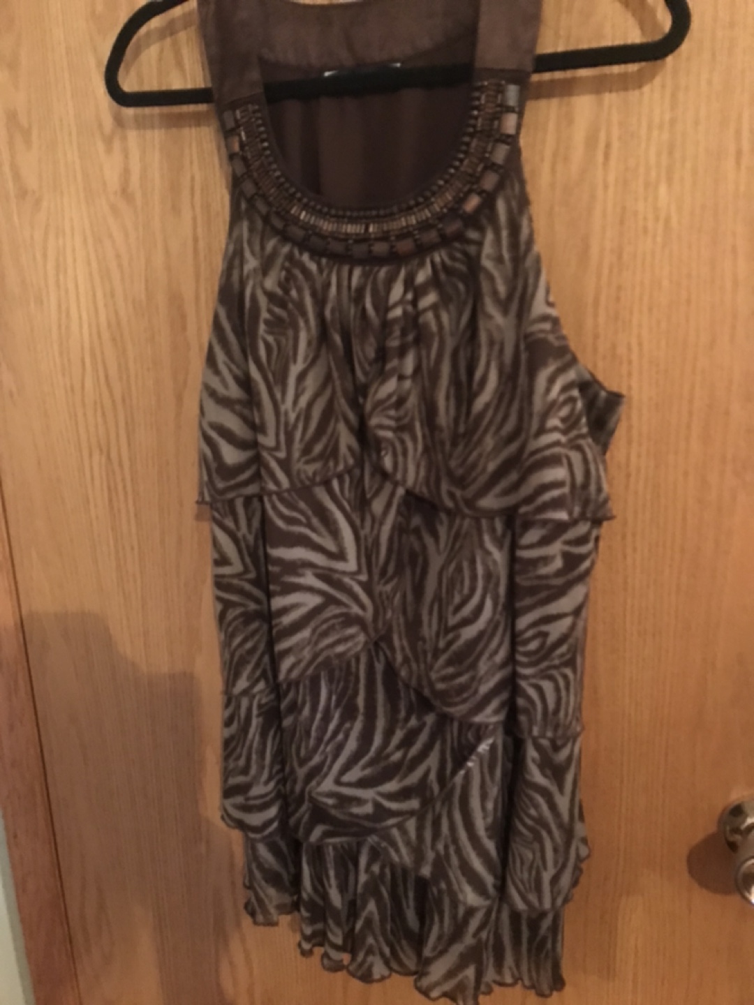 Penningtons Women's Animal Print Tiered Blouse