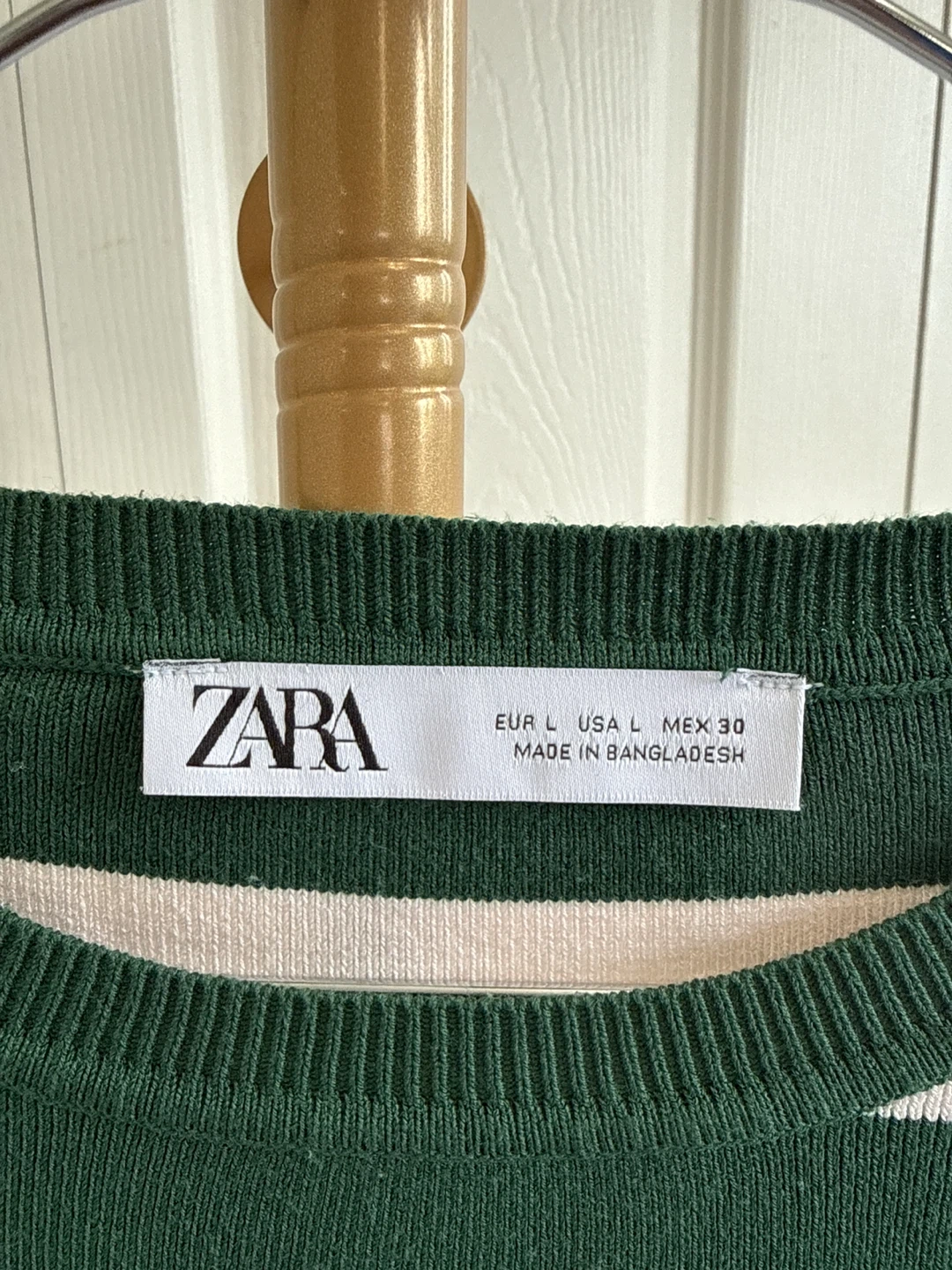 ZARA Striped Long Sleeve Sweater - Size L - photo 3