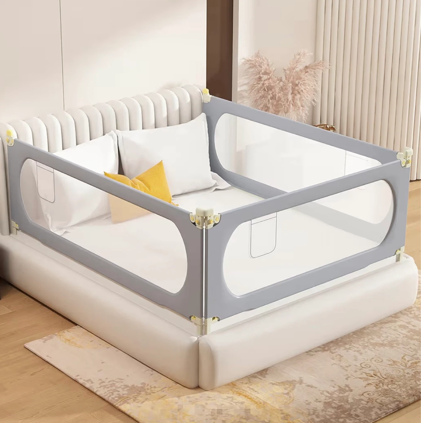 EAQ 3 Pack Baby Guard Bed Rails for Toddlers - photo 3