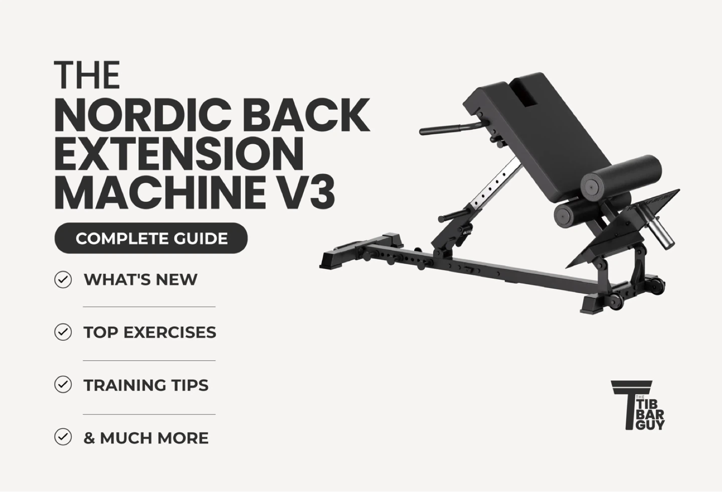 The Tib Bar Guy Nordic Back Extension Machine V3 - photo 2