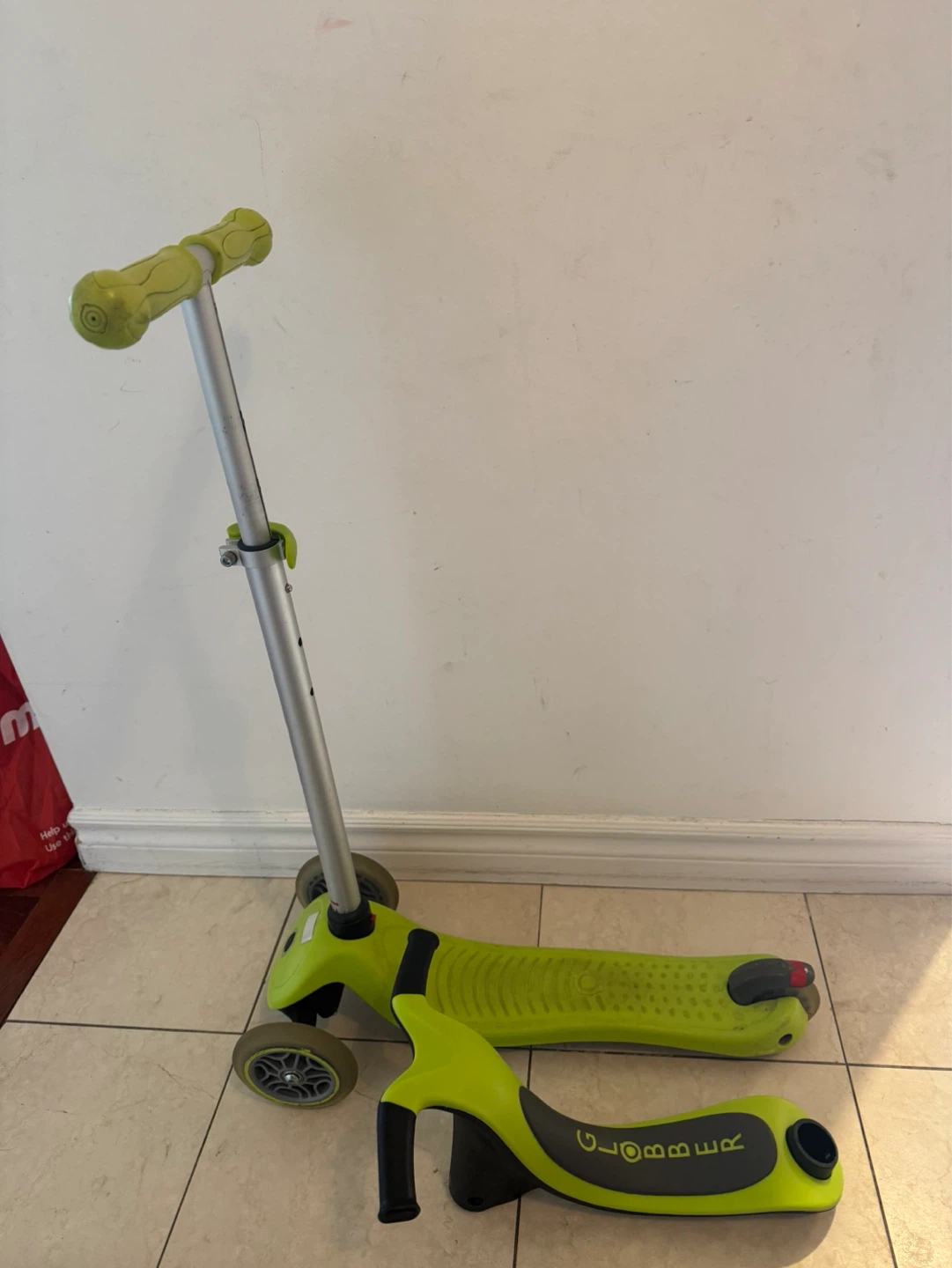 Globber 3-Wheel Scooter - Lime Green - photo 2