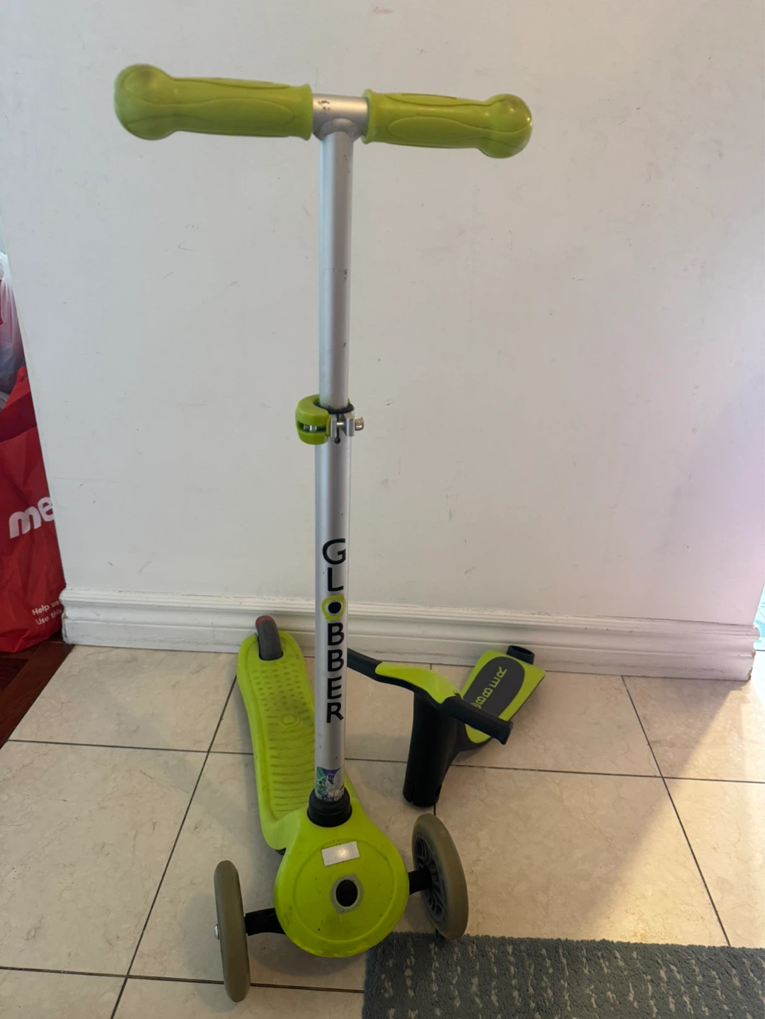 Globber 3-Wheel Scooter - Lime Green - photo 4