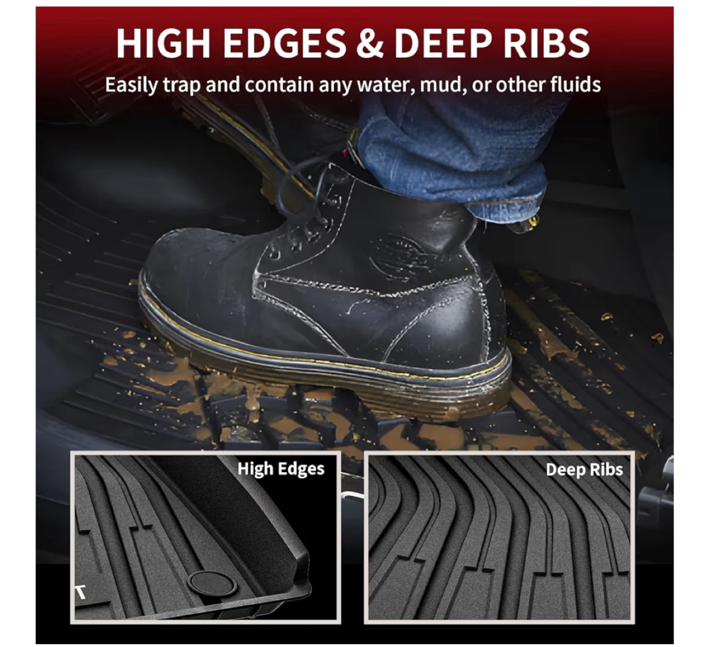 LASFIT Floor Liners for VW ID.4 2021-2024 - Black - photo 3