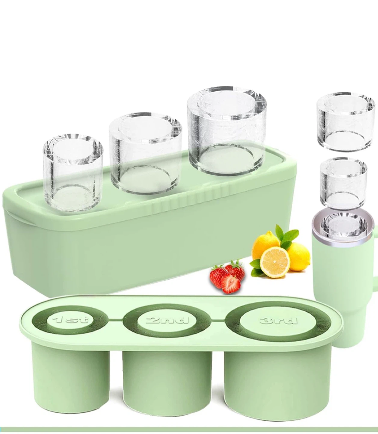 3-Tier Ice Cube Mold with Lid