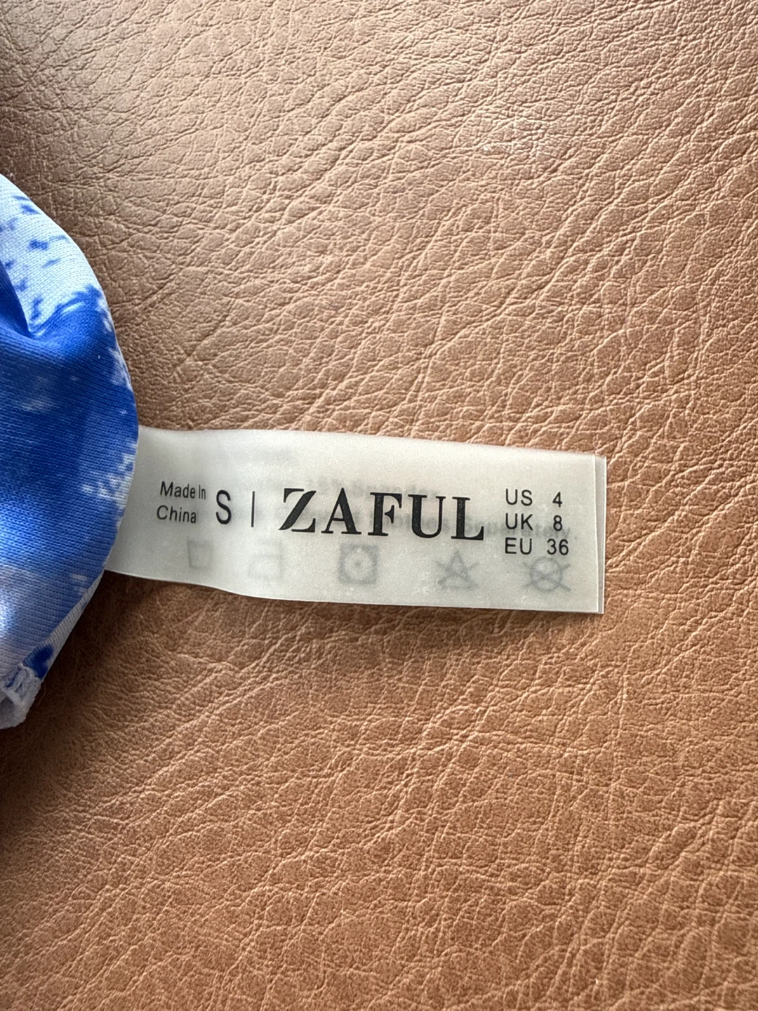 Zaful Blue Tie-Dye Bikini Set - Size S - photo 2