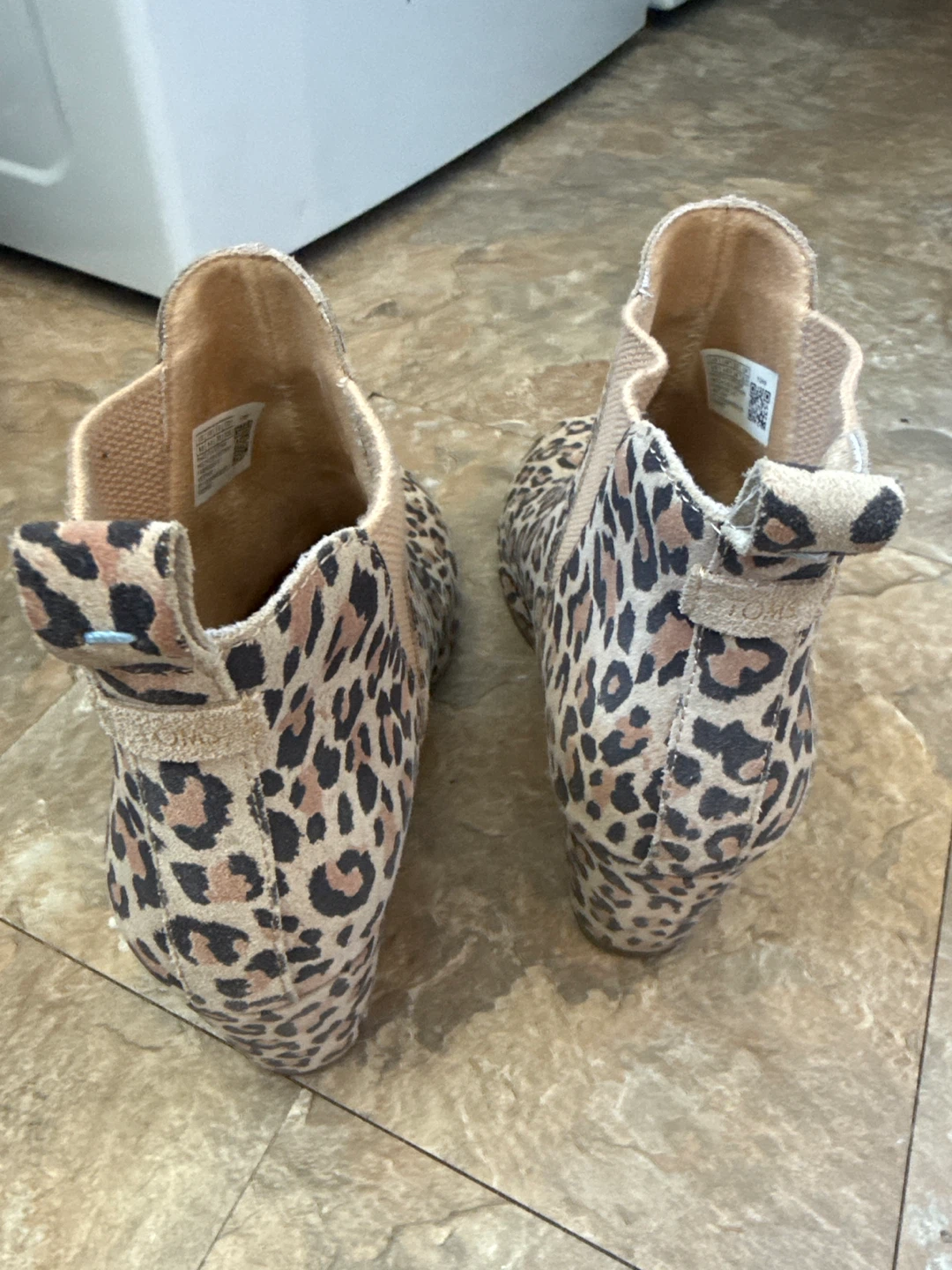 TOMS Leopard Print Ankle Boots
