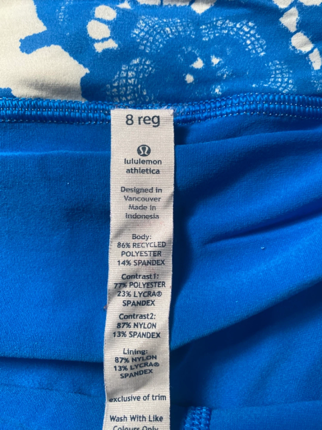 Lululemon Athletica Blue Striped Skirt Size 8 - photo 3