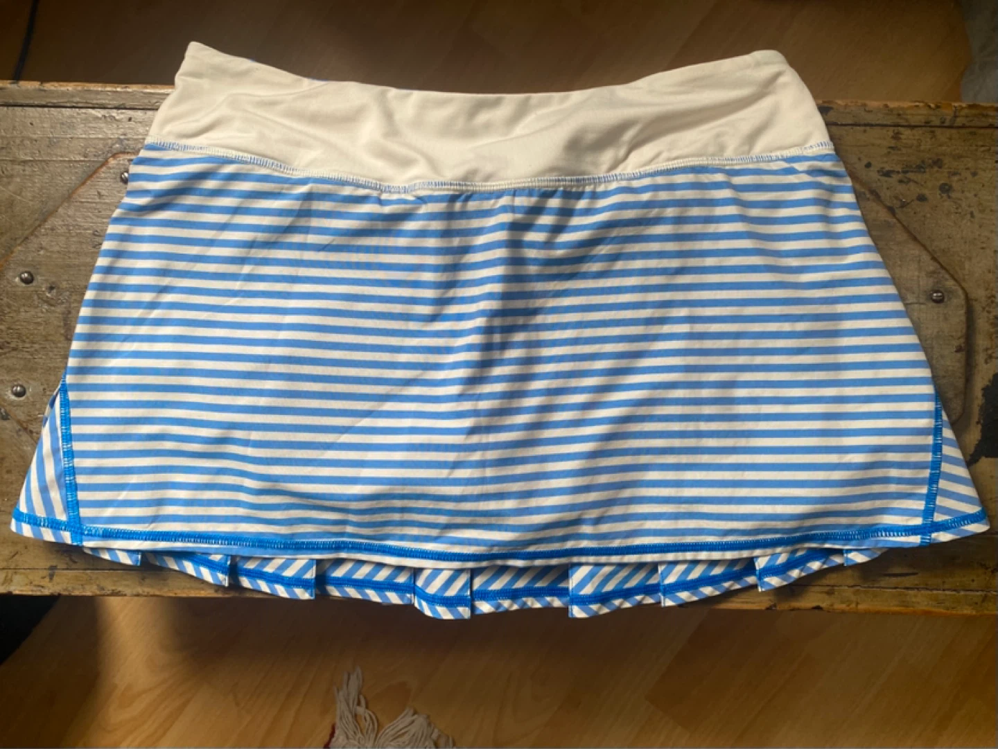 Lululemon Athletica Blue Striped Skirt Size 8