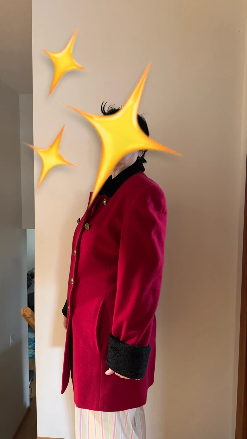 Red Cashmere Blend Coat - photo 2