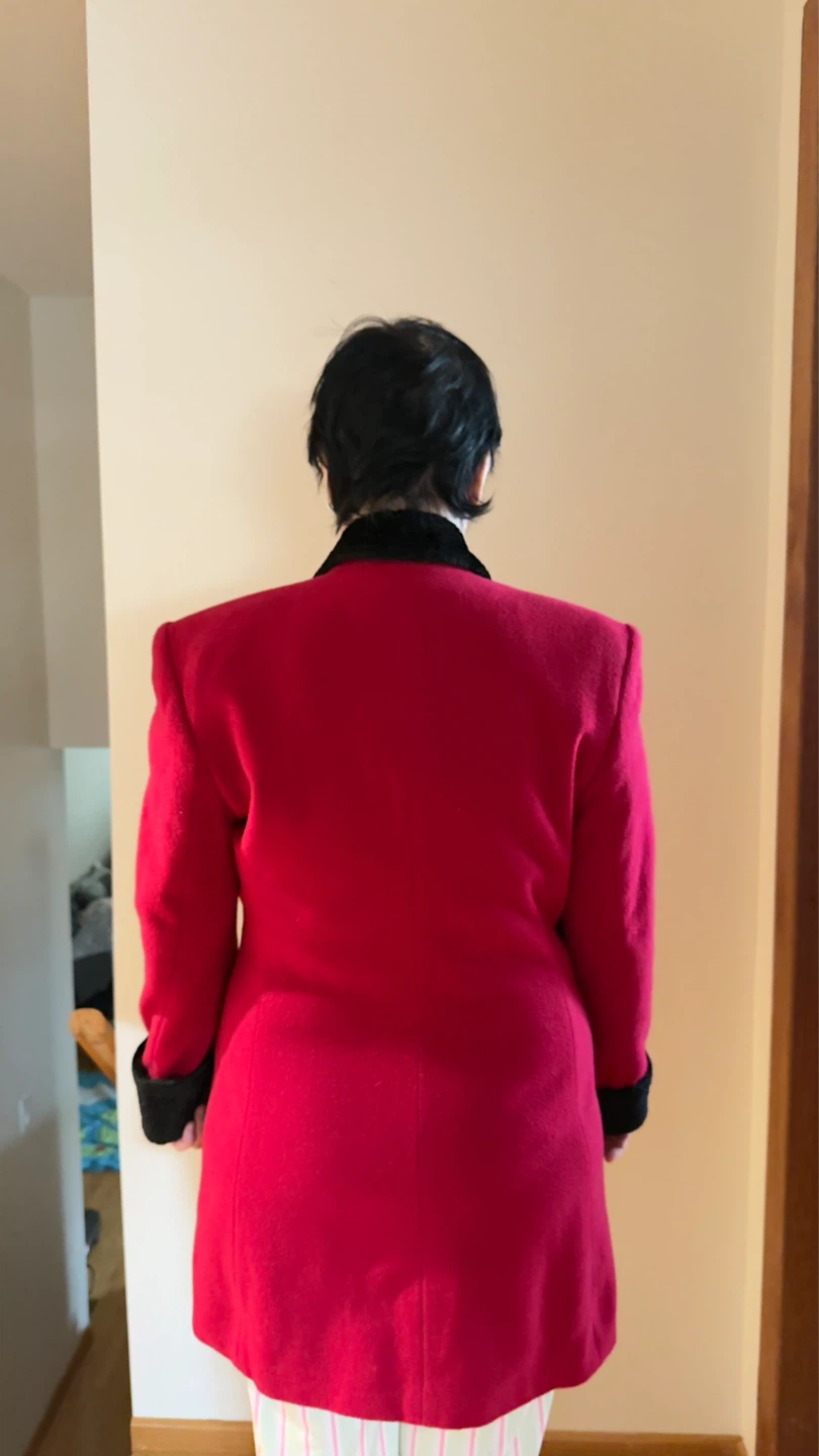 Red Cashmere Blend Coat - photo 3