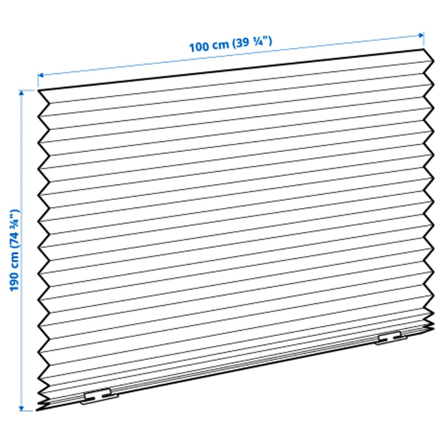 IKEA SCHOTTIS Dark Gray Blackout pleated blind - photo 5