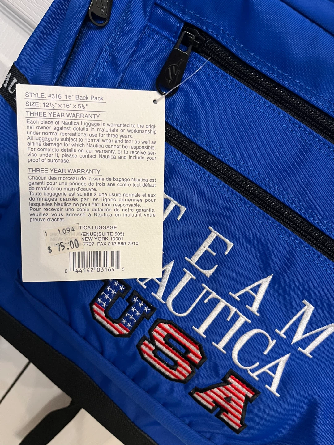 Nautica "Team Nautica USA" Blue Backpack - photo 2