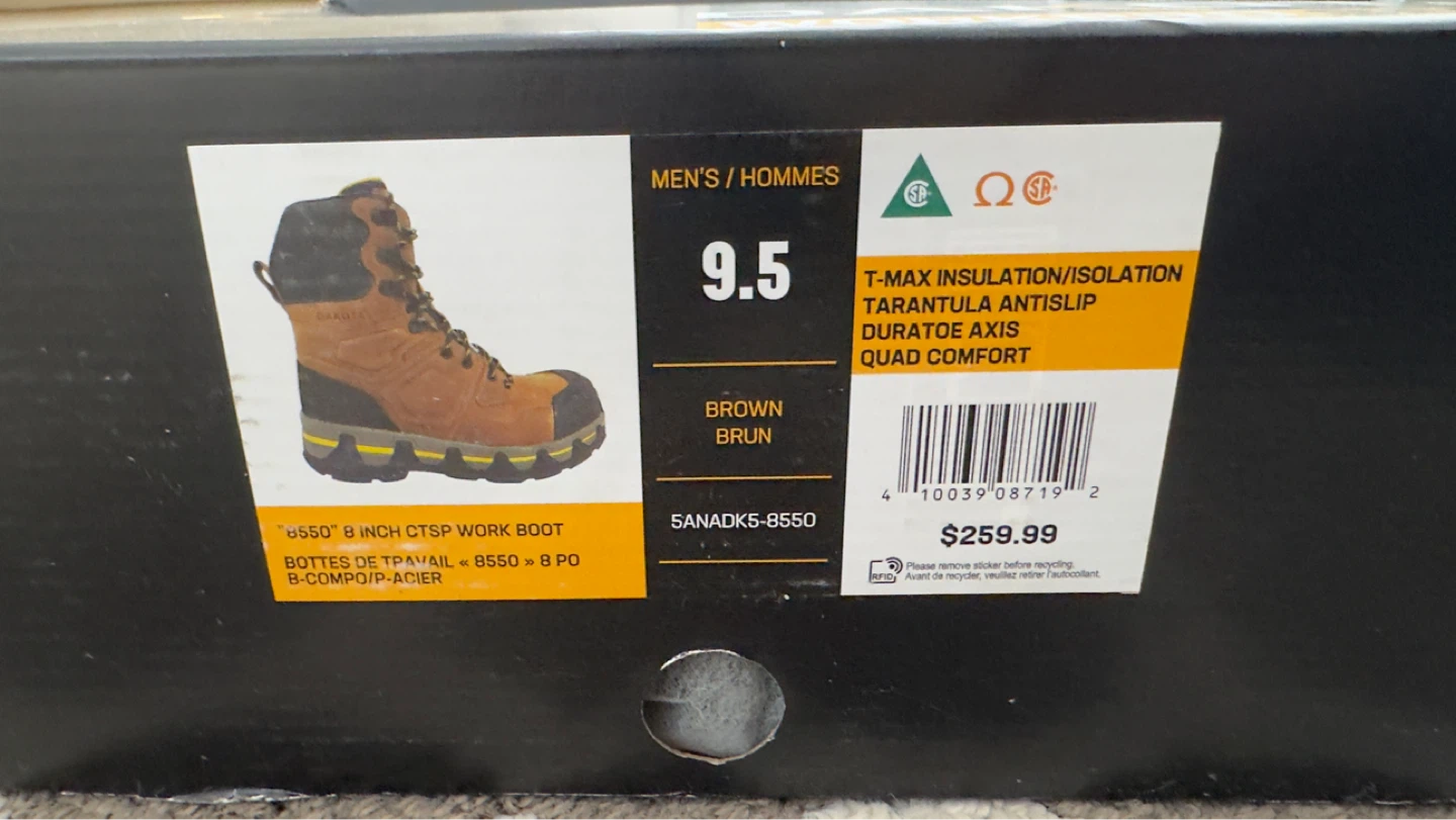 Dakota Workpro Series Men's 8" Work Boots - Size 9.5 Brown - photo 3