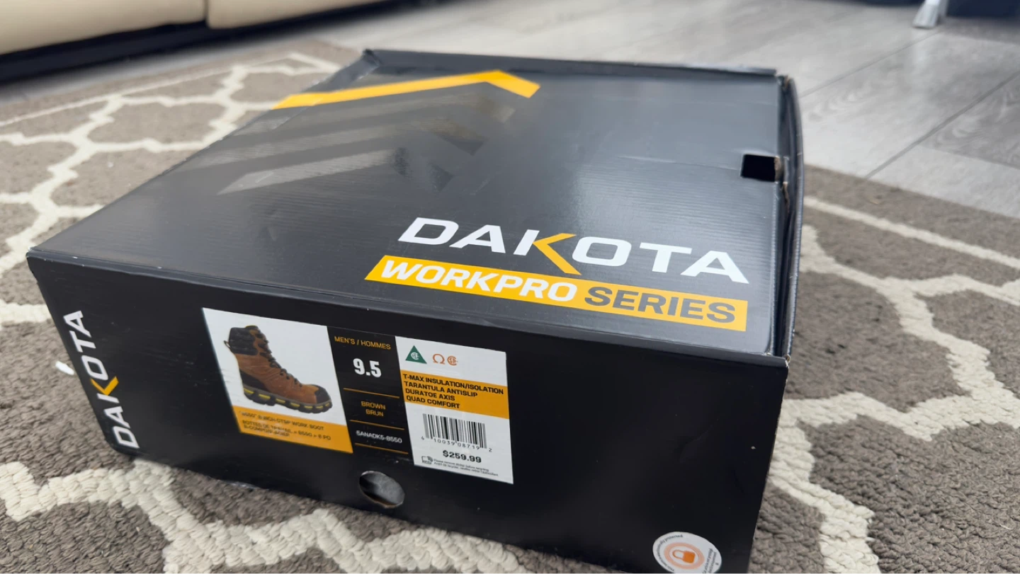 Dakota Workpro Series Men's 8" Work Boots - Size 9.5 Brown - photo 2