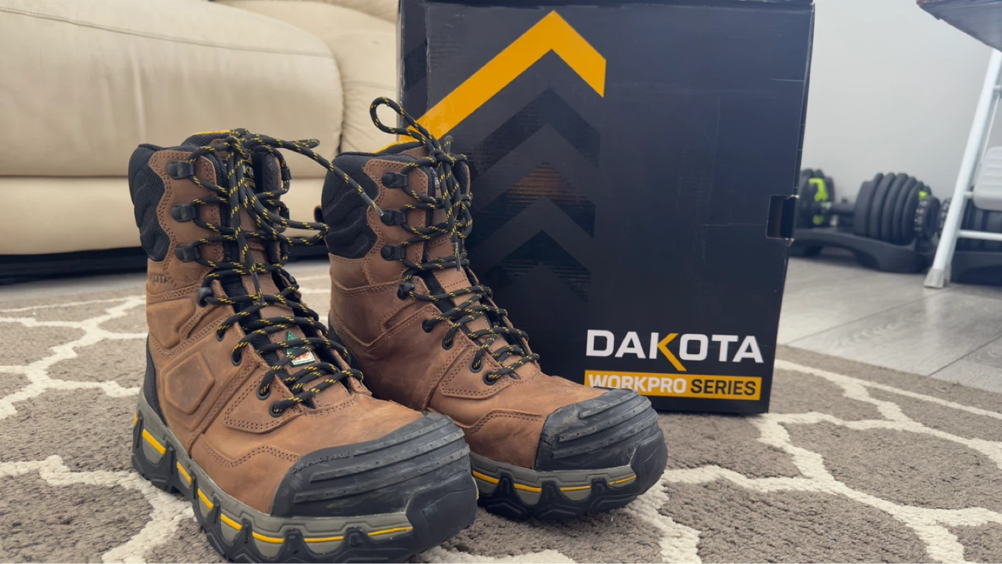 Dakota Workpro Series Men's 8" Work Boots - Size 9.5 Brown