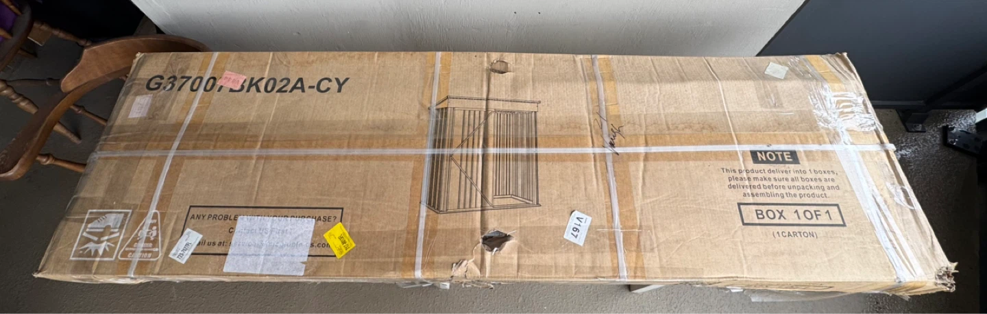 NEW Black Metal Storage Shed 4.5x2.5 FT NEVER USED IN BOX - photo 5