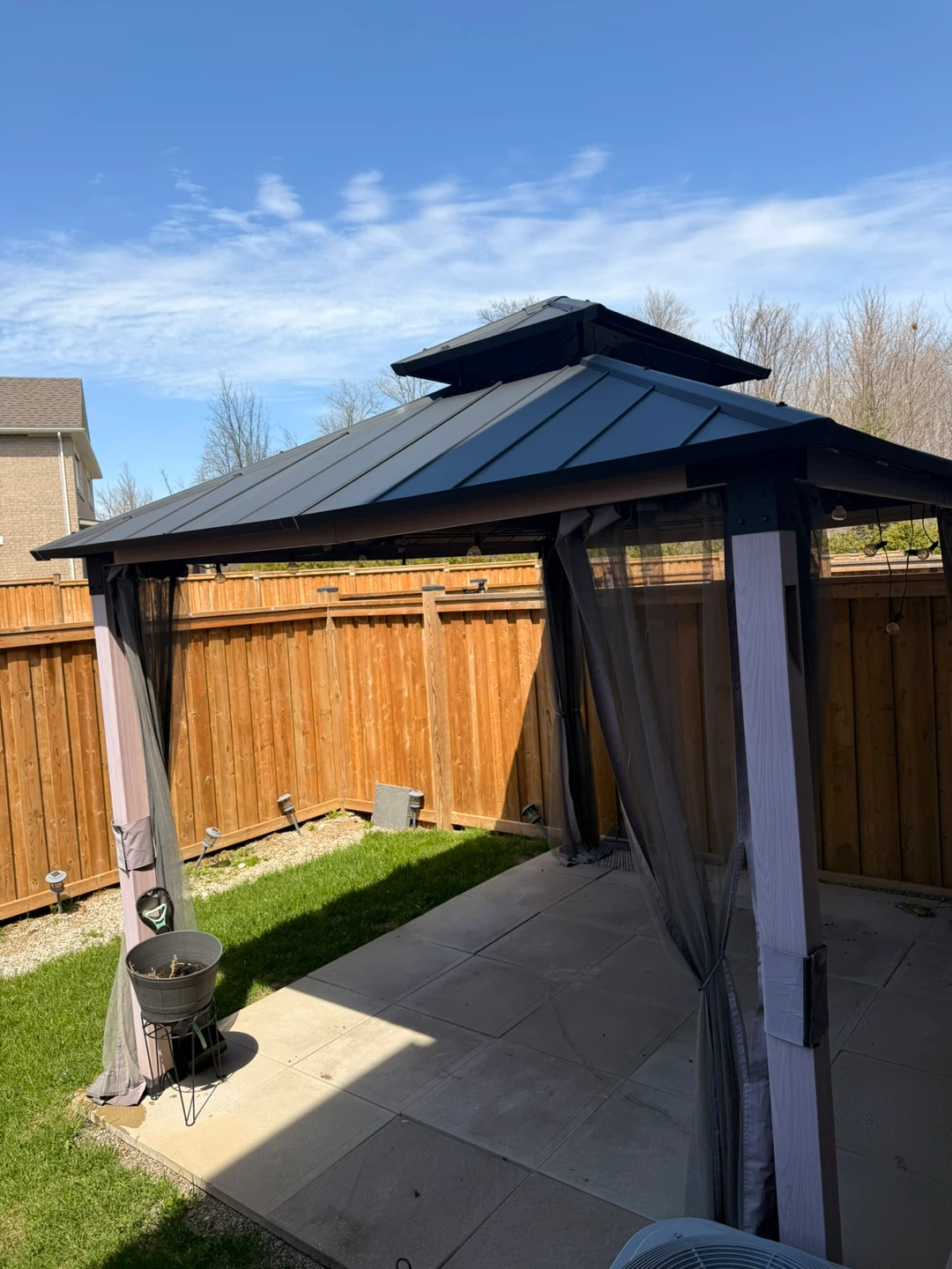Gazebo with Mosquito Netting
