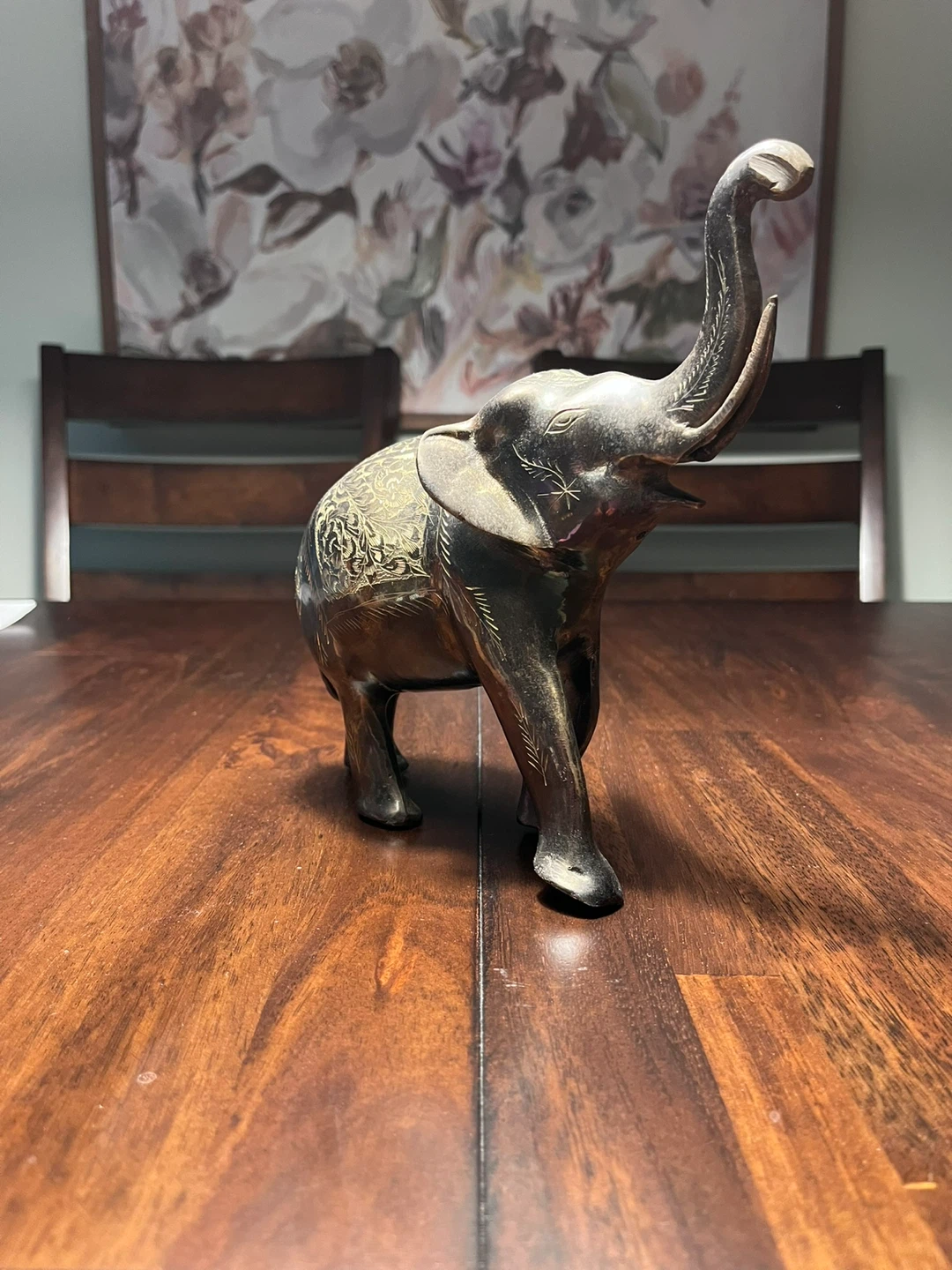 Brass Elephant Statue - photo 2