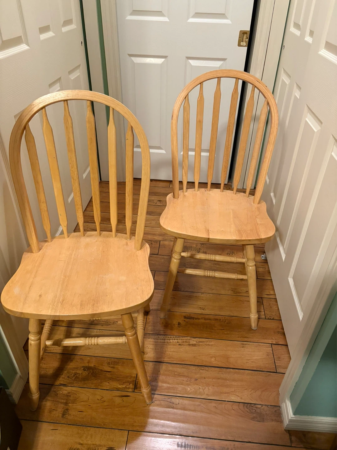 Set of 2 Wooden Dining Chairs