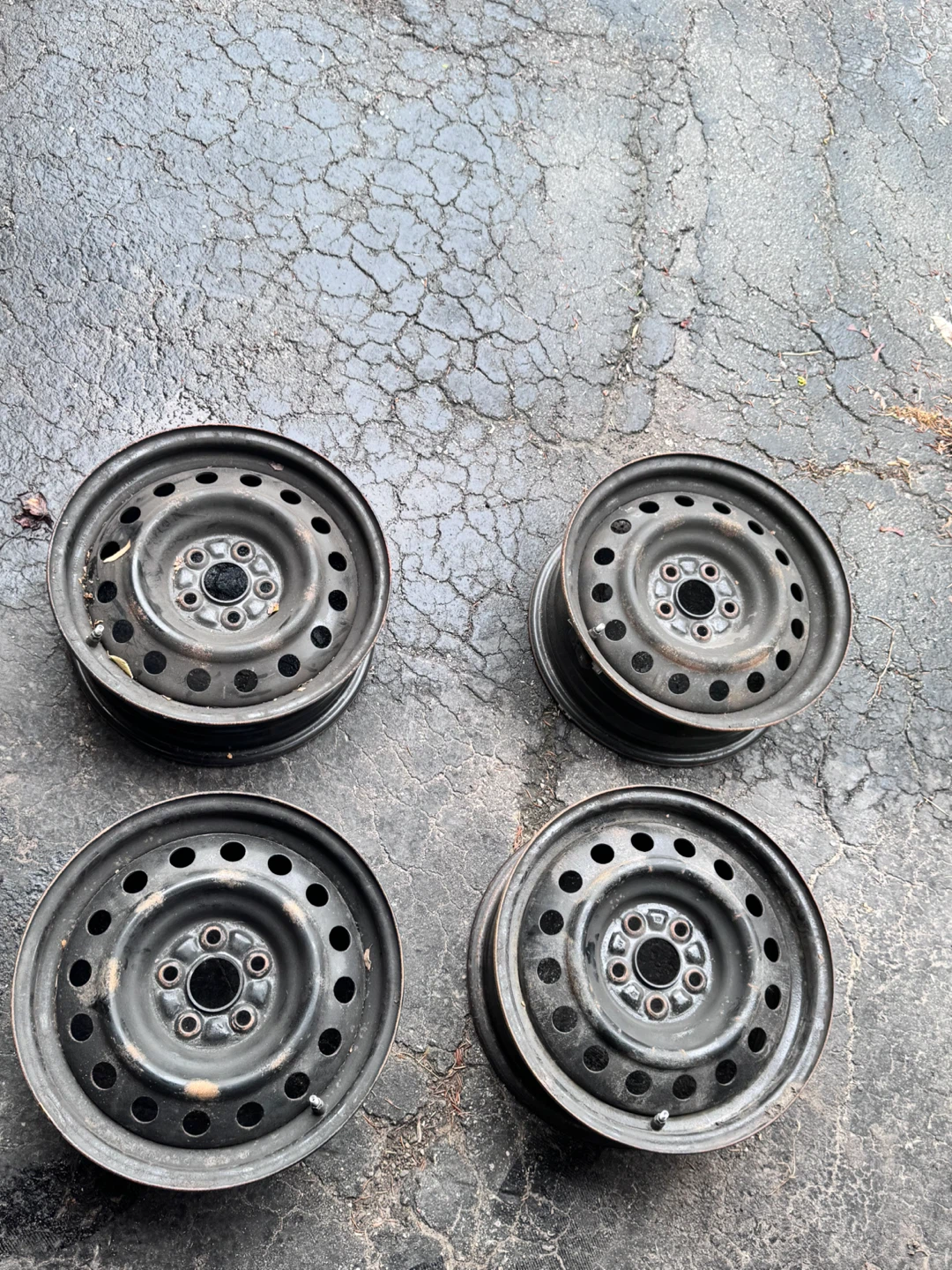 Set of 4 Steel Wheels 5x100 pattern