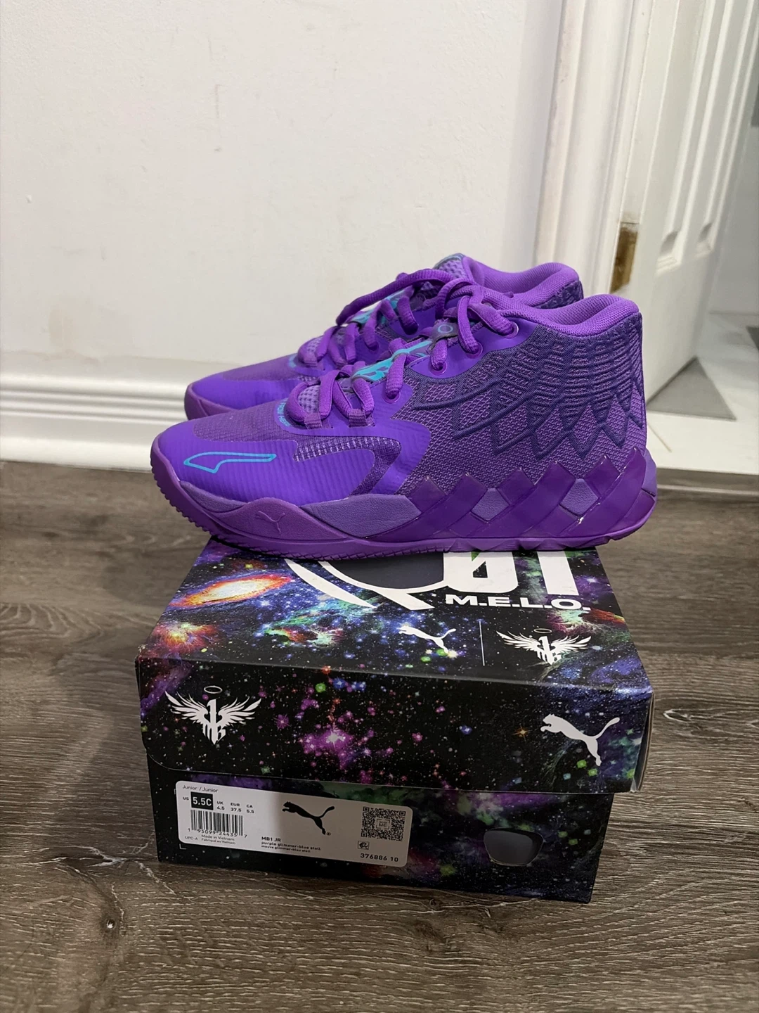 Puma MB.01 Jr Basketball Shoes - Purple - photo 3