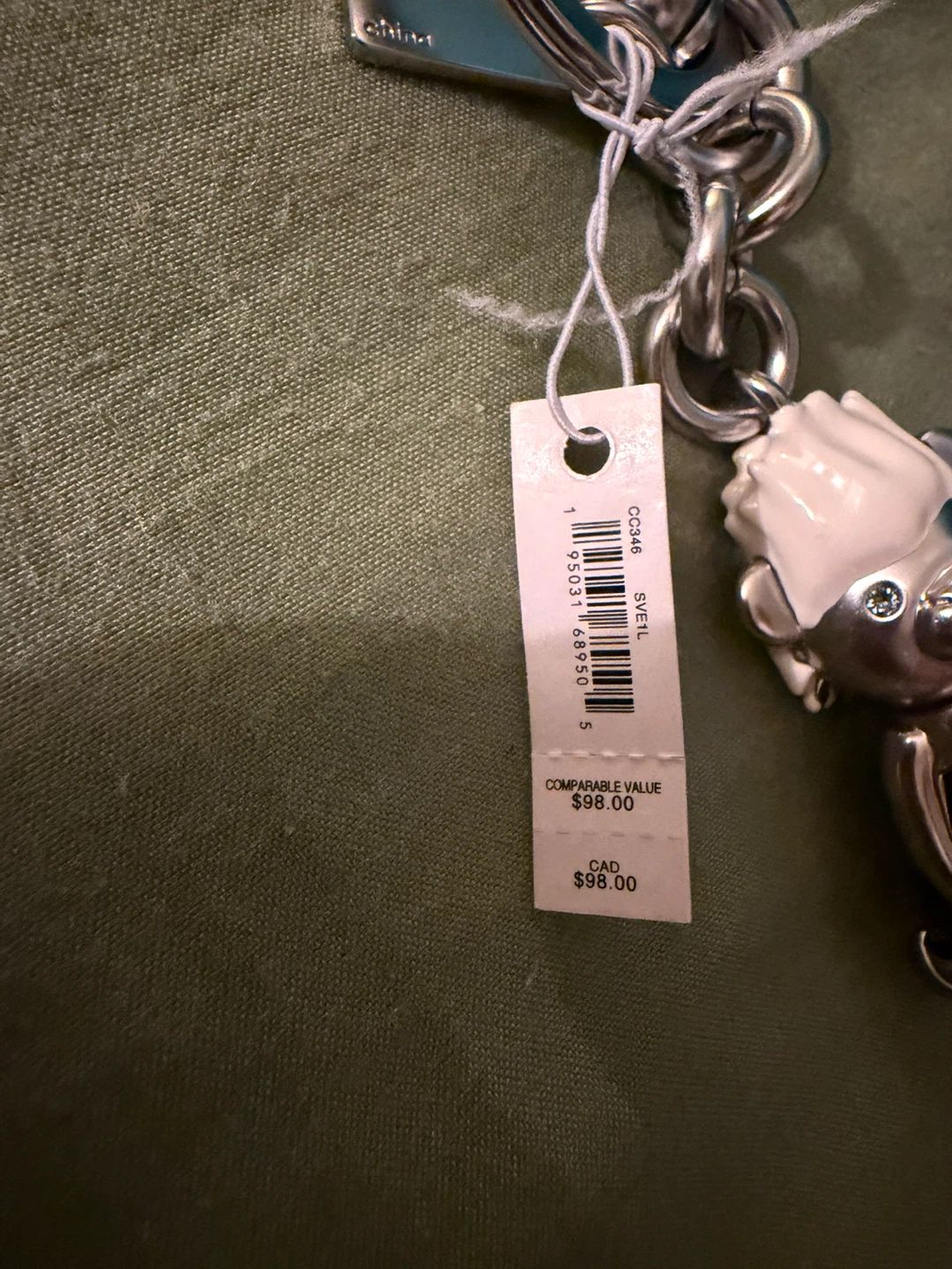Coach x Disney Ursula Bear Bag Charm Keychain - photo 3