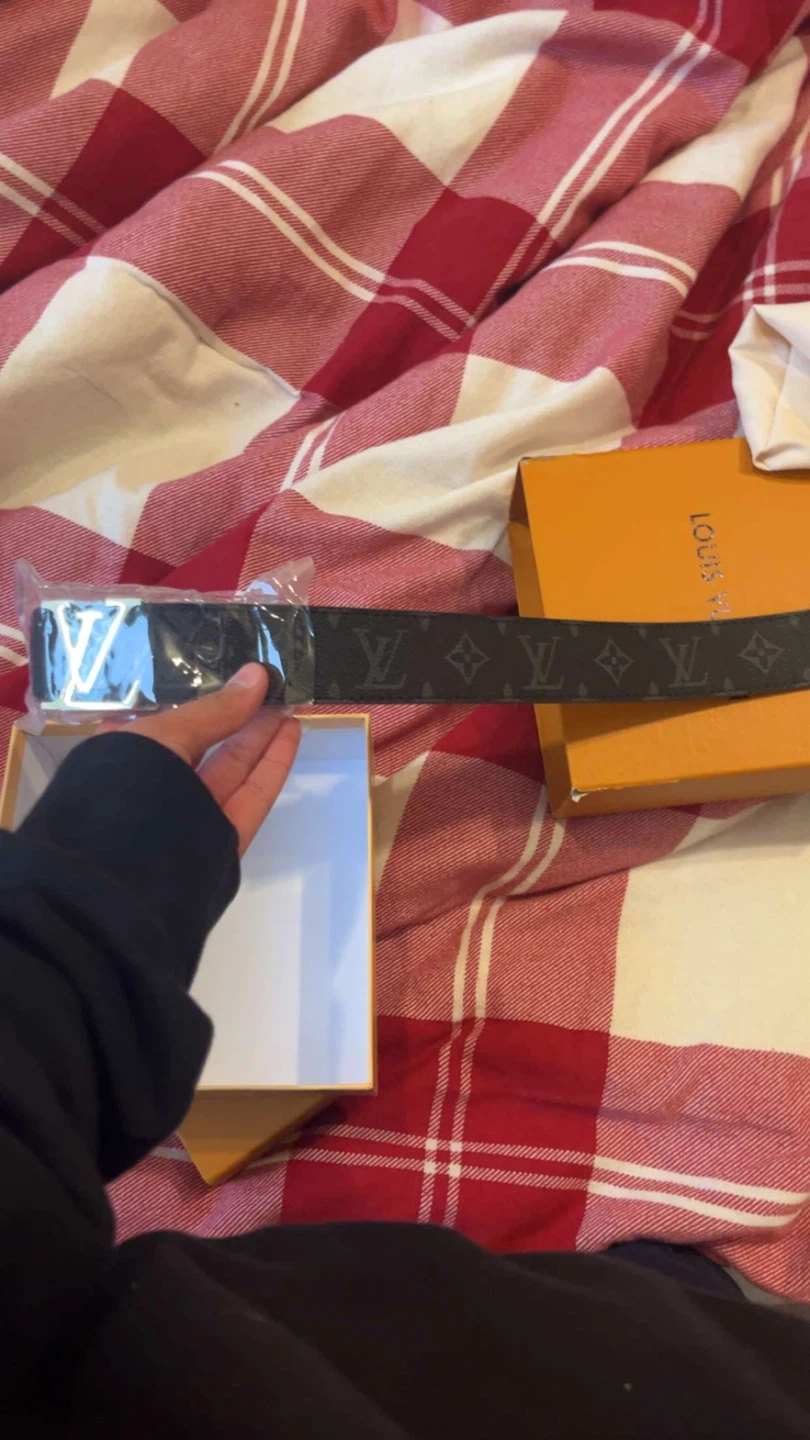 Louis Vuitton Belt with Monogram Pattern and Buckle