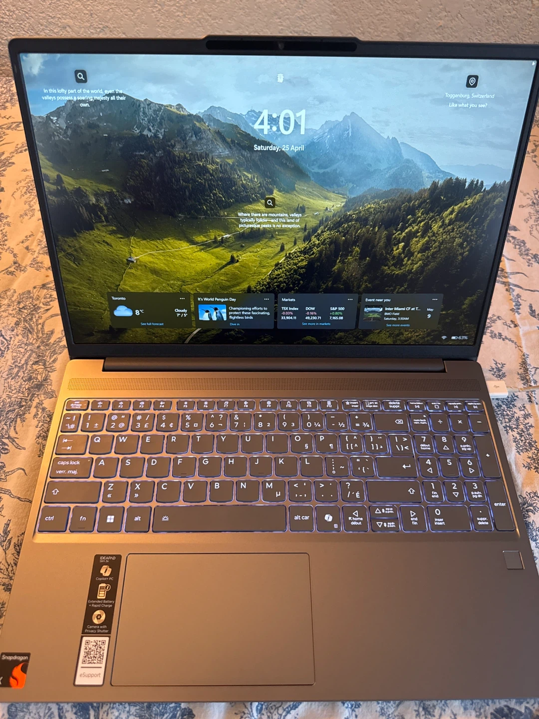 Lenovo IdeaPad Slim Laptop – Snapdragon X, 16GB RAM, 512GB SSD