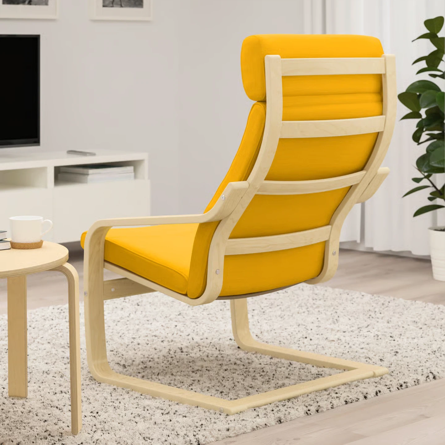 IKEA POÄNG Chair and Ottoman - - photo 4
