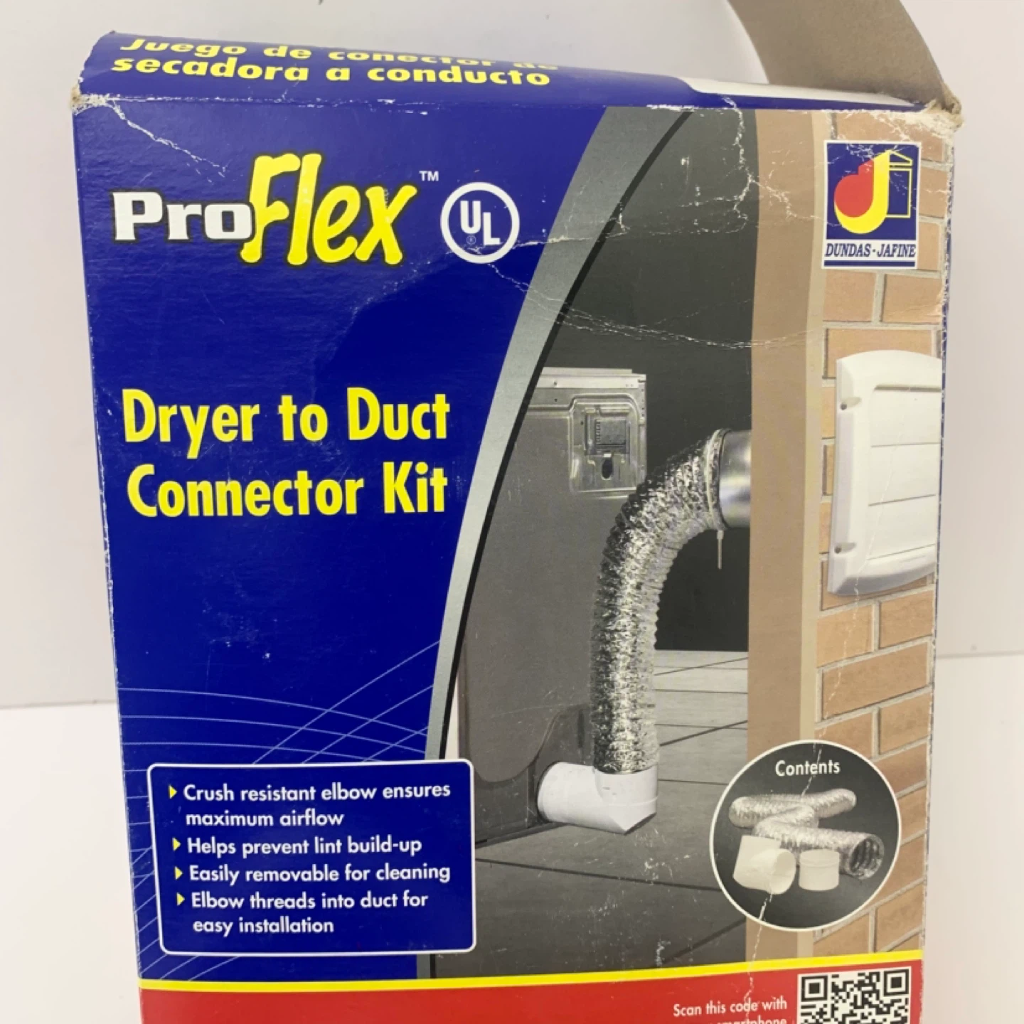 Dryer Vent Kit Duct Connector Flexible Hose Elbow ProFlex - photo 2