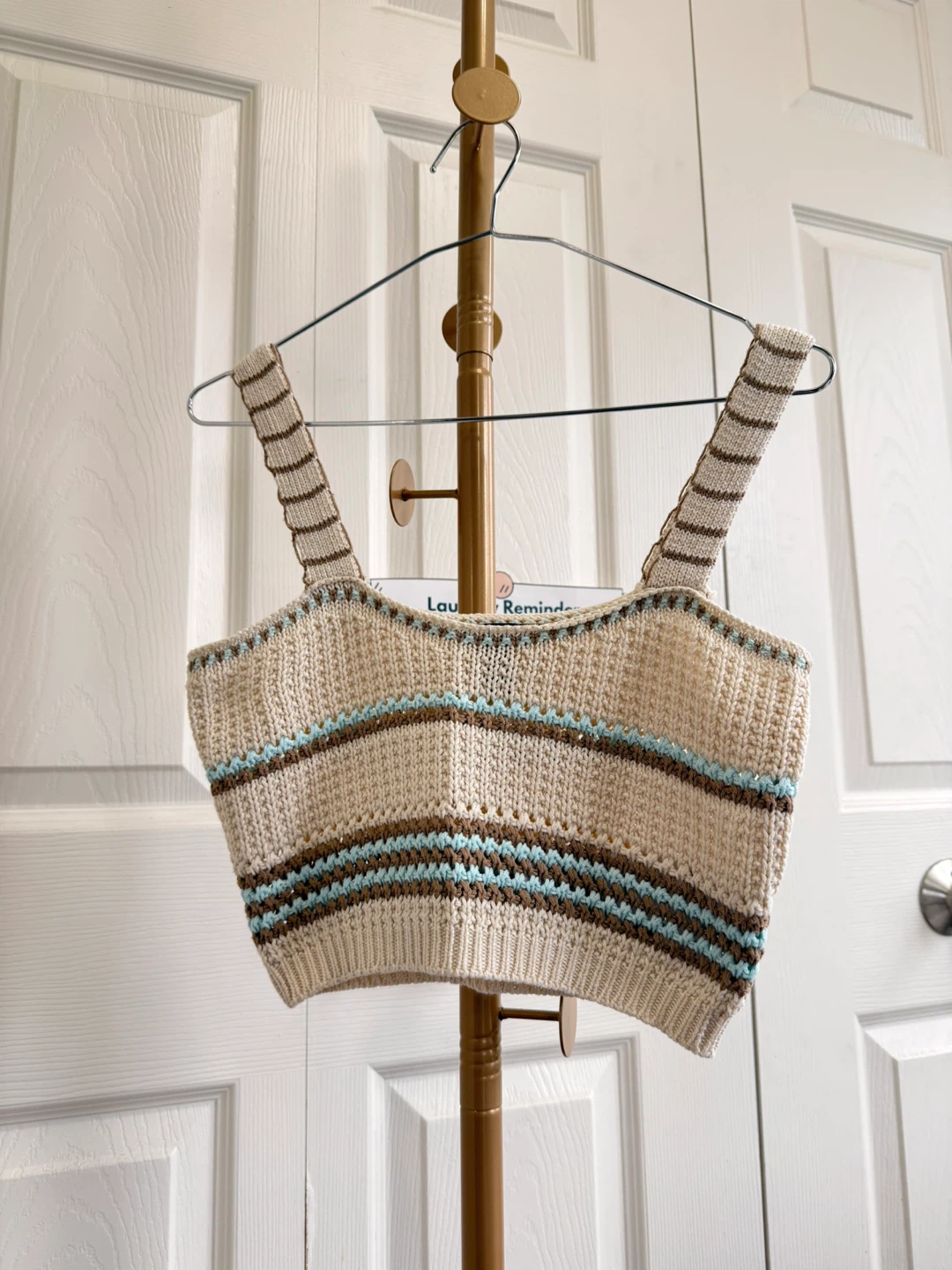 Forever 21 Striped Knit Crop Top XS