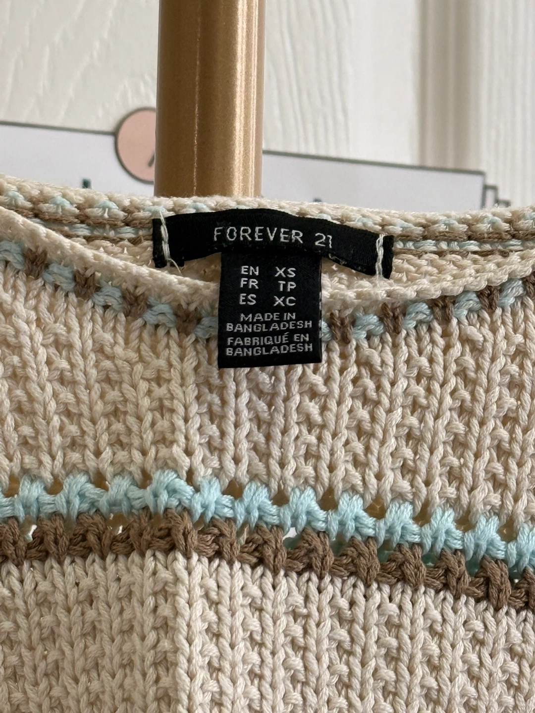 Forever 21 Striped Knit Crop Top XS - photo 3