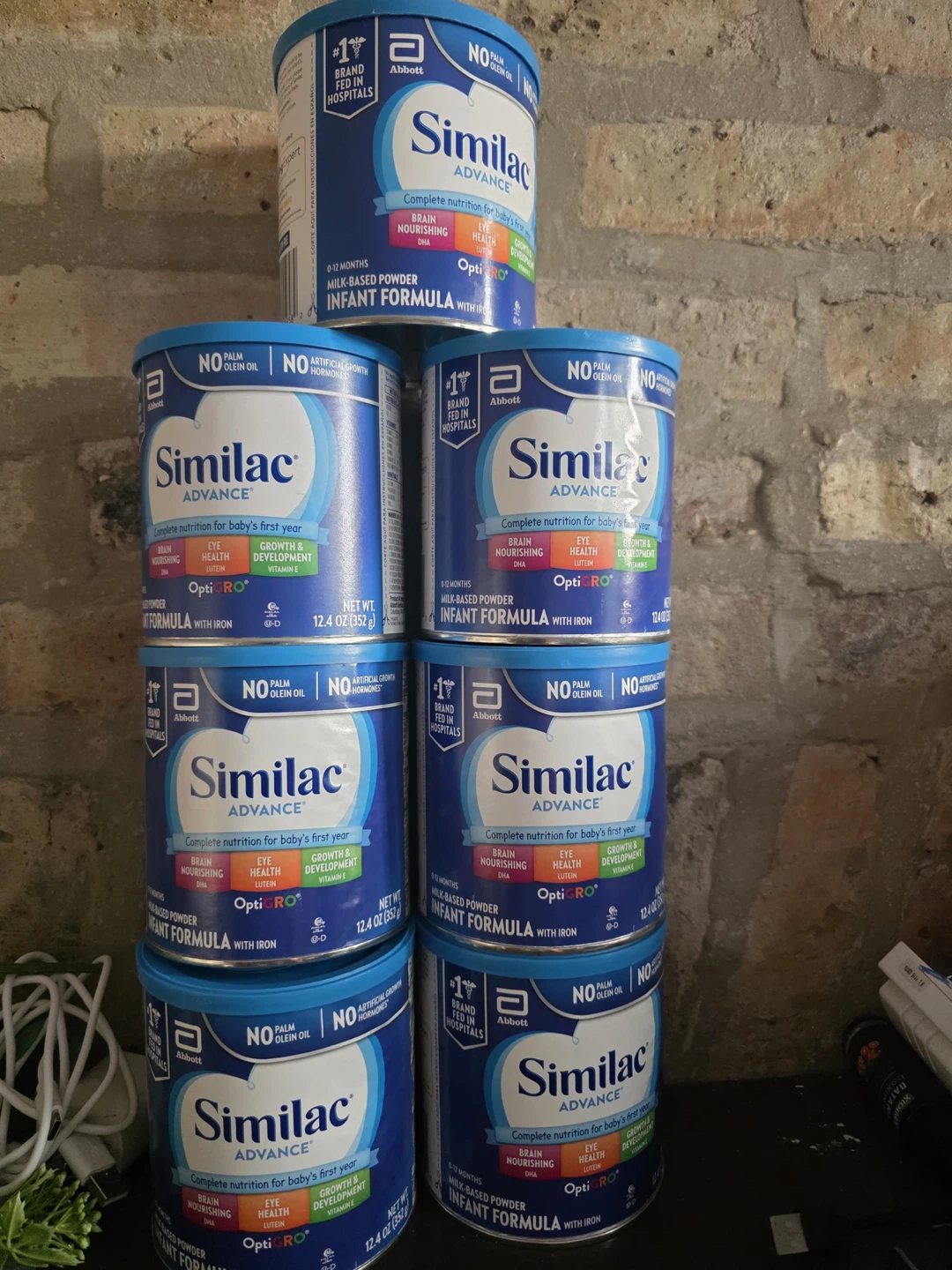 Similac Advance Infant Formula - 12.4 oz Cans (Pack of 6)