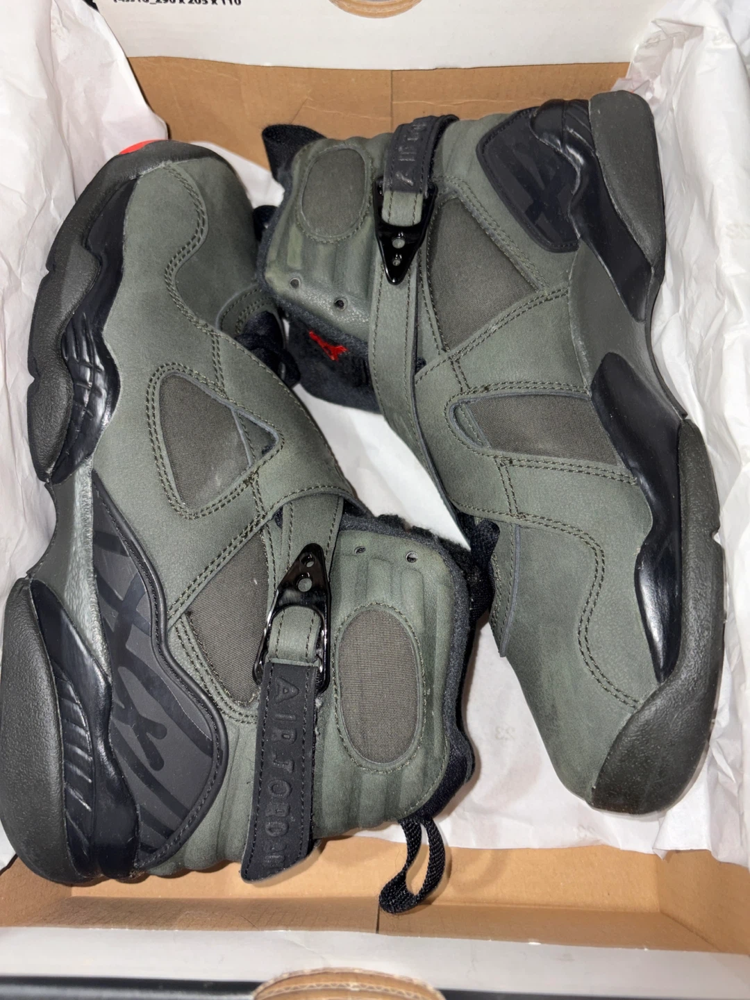 Air Jordan 8 Retro Olive Black Red
