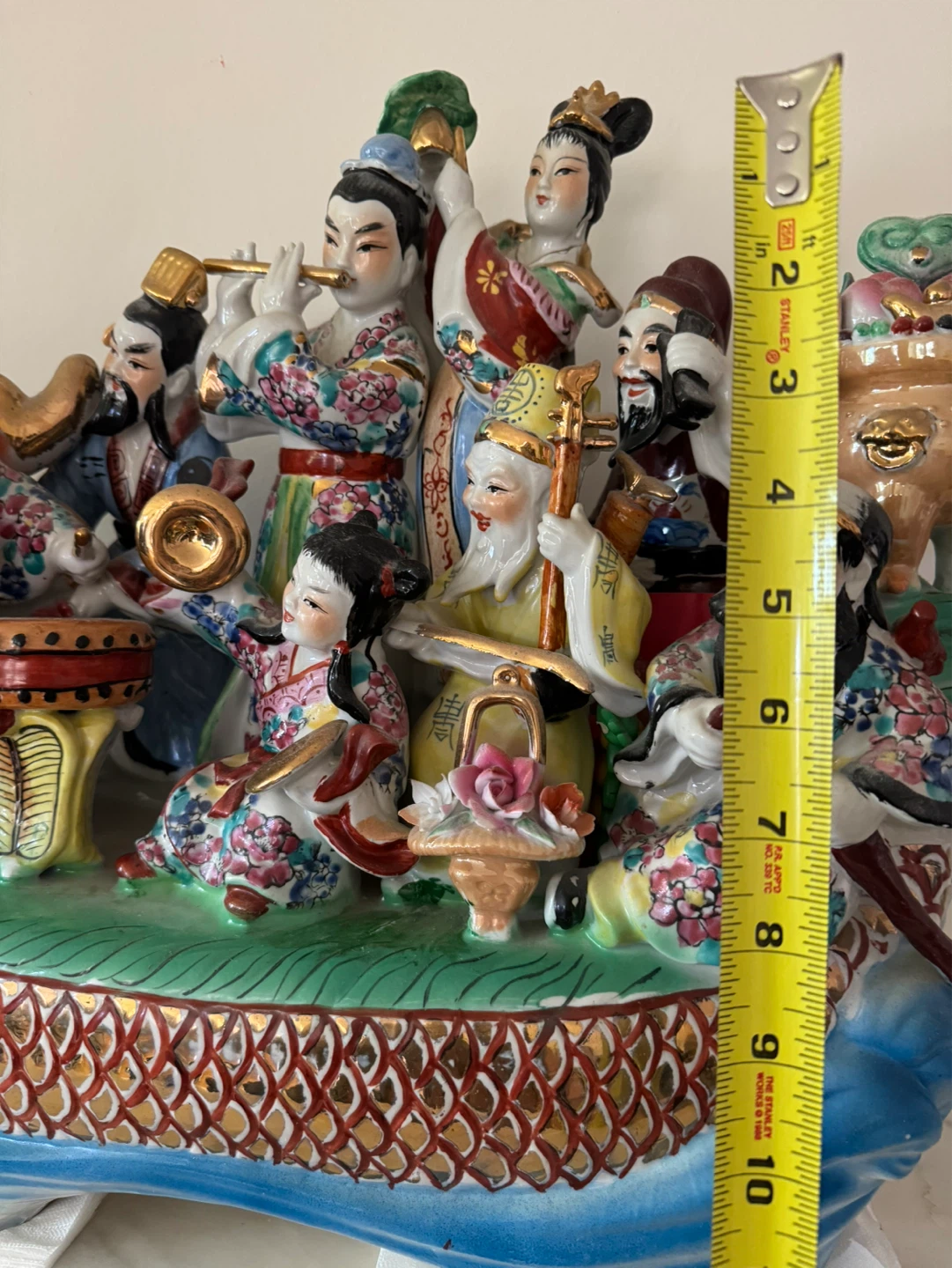 Vintage Ceramic Eight Immortals on a Dragon Boat - photo 3
