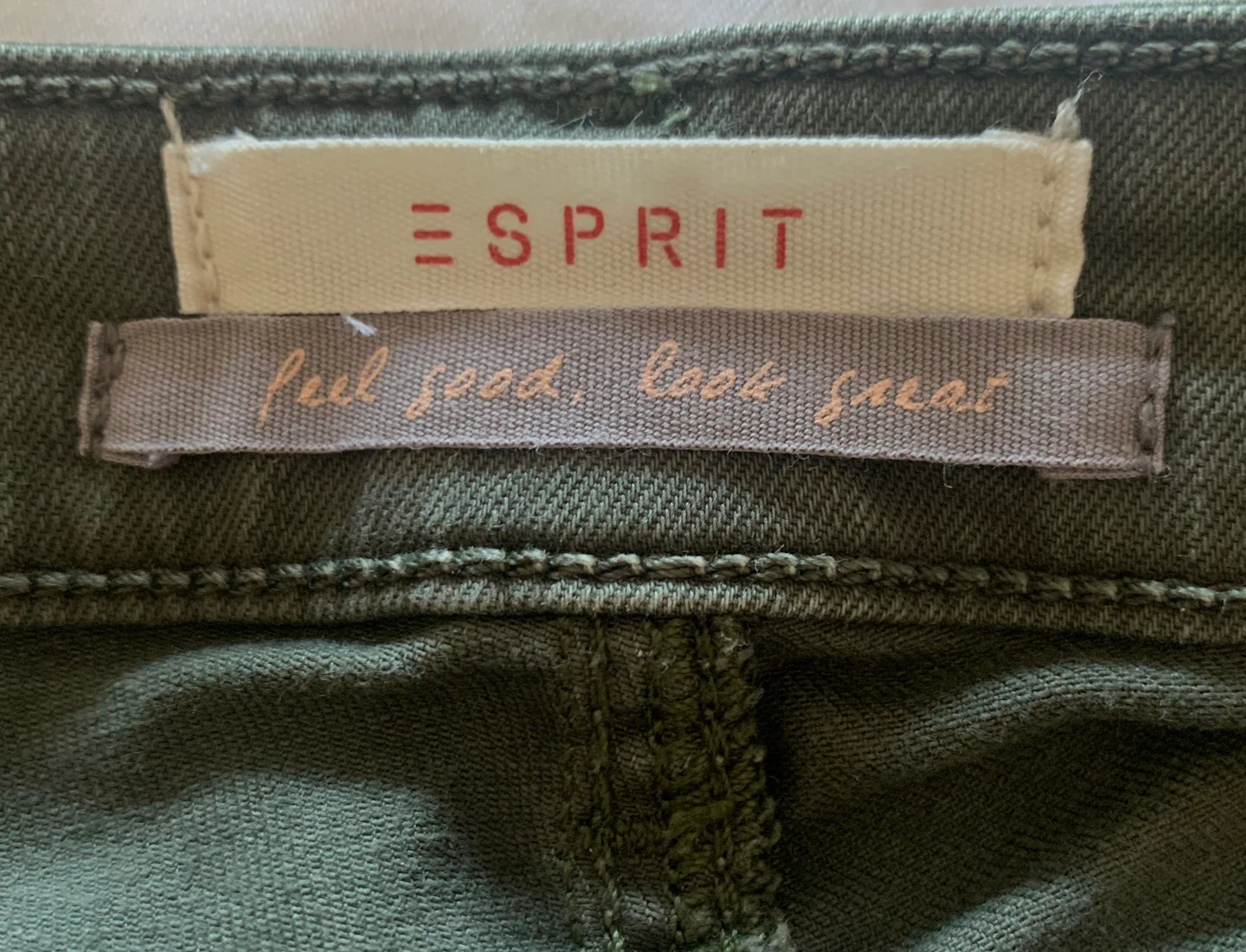 Esprit Olive Green Embroidered Zipper Ankle Jeans - Size US 8 - photo 4