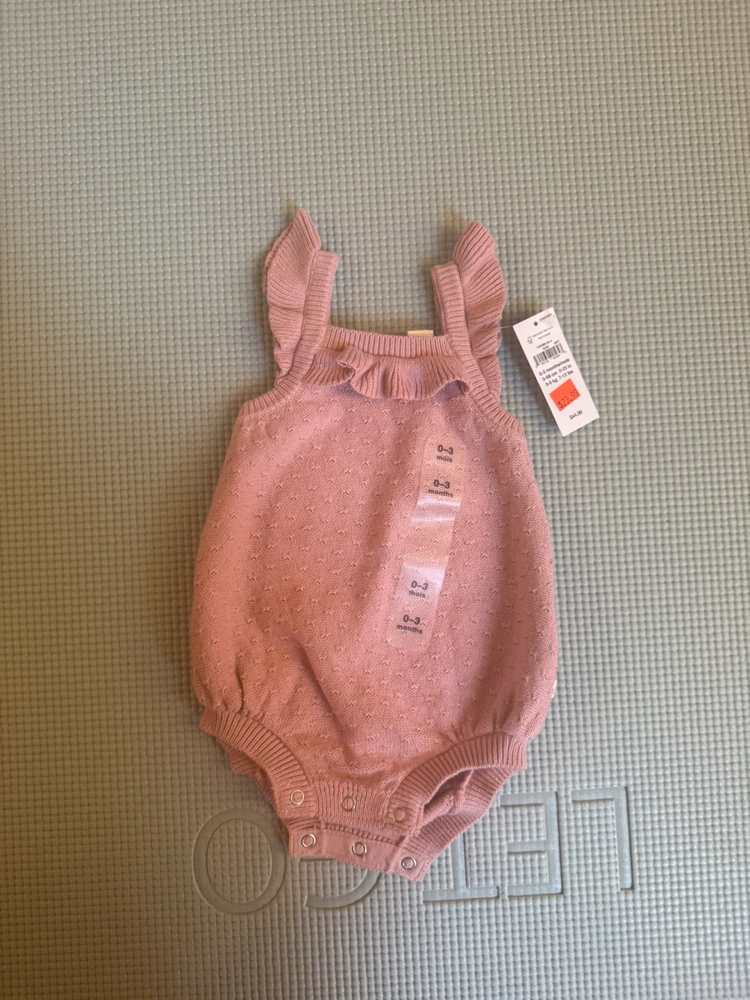 Gap Baby Girl Pink Knit Romper 0-3 Months