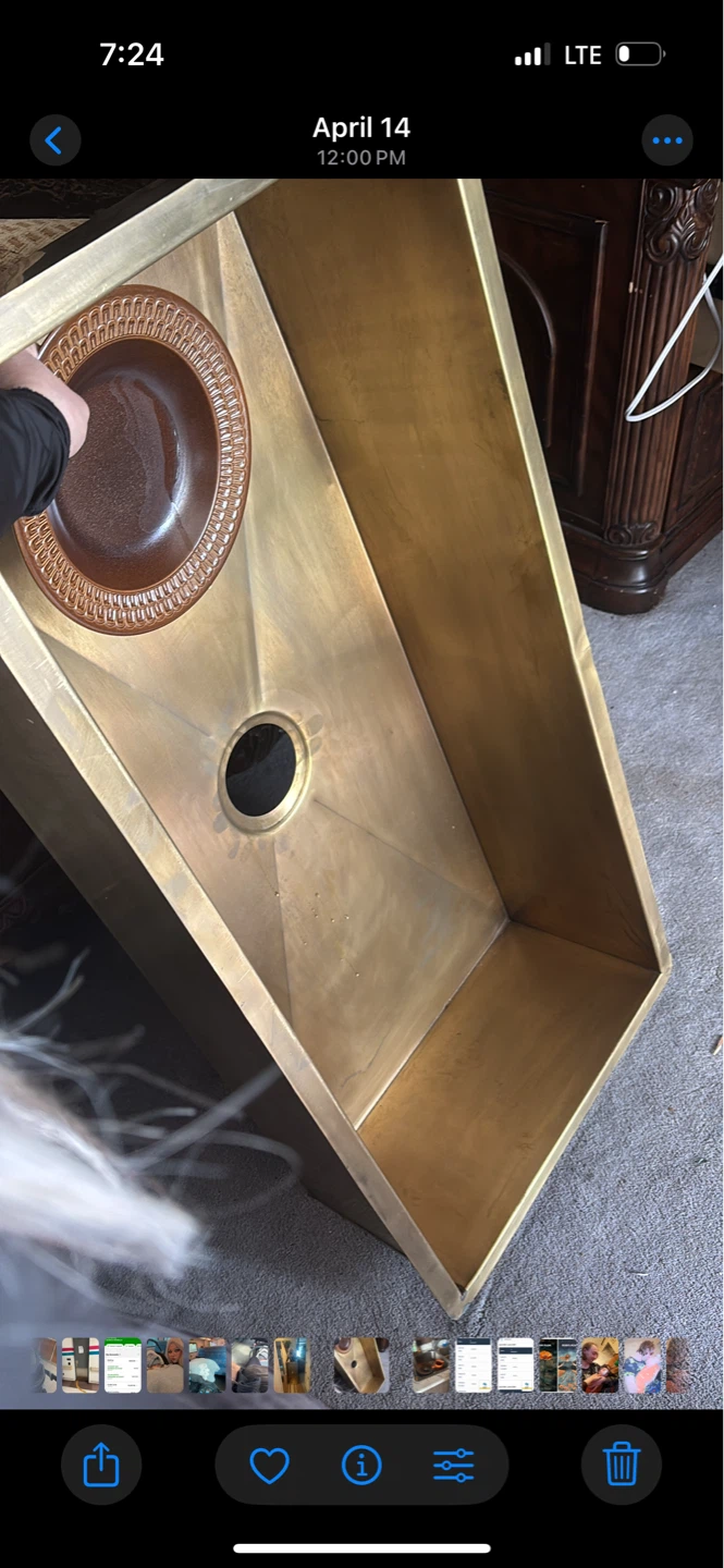 Brass Undermount Kitchen Sink