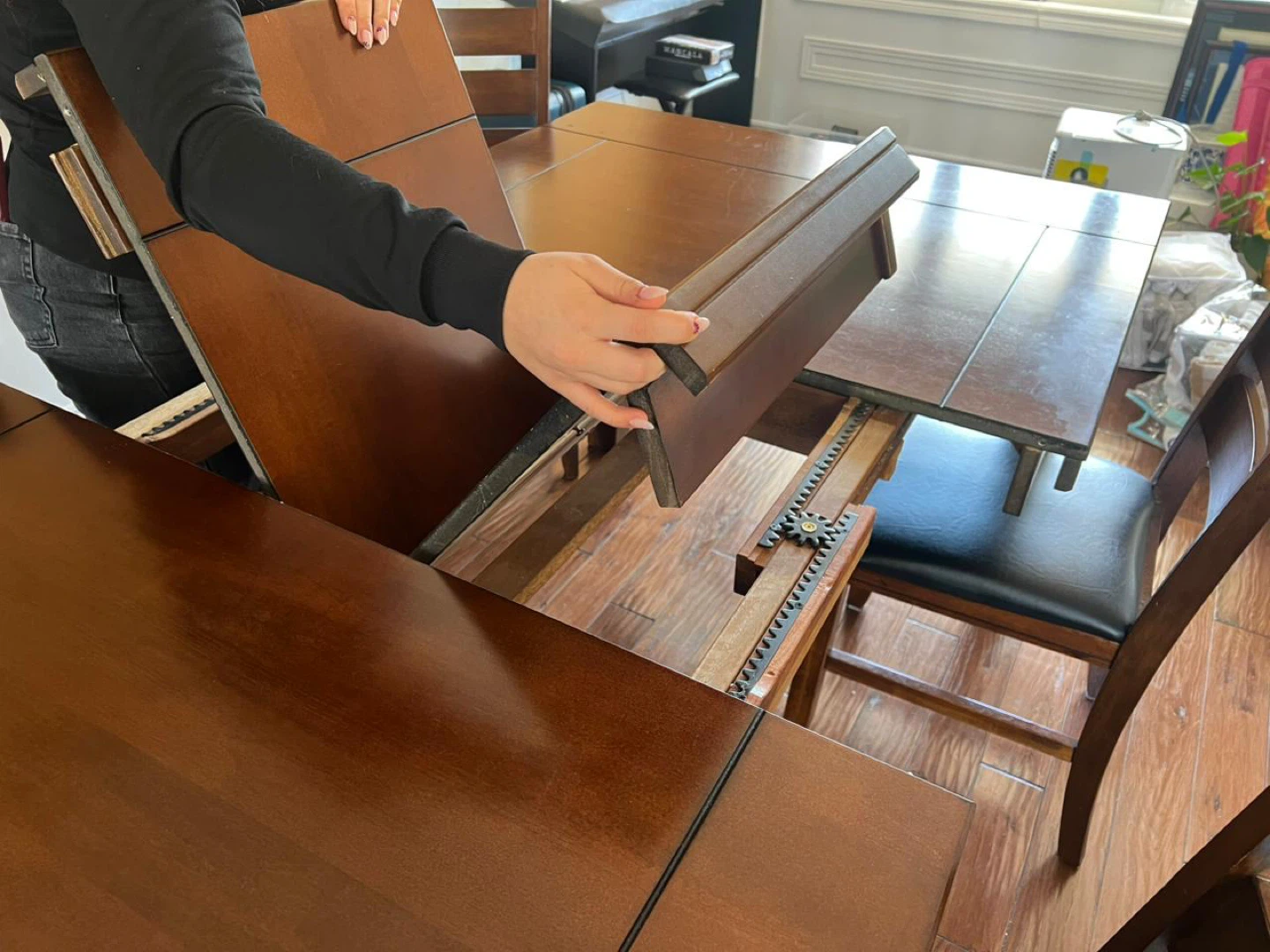 Wooden Dining Table with 6 Chairs - photo 4