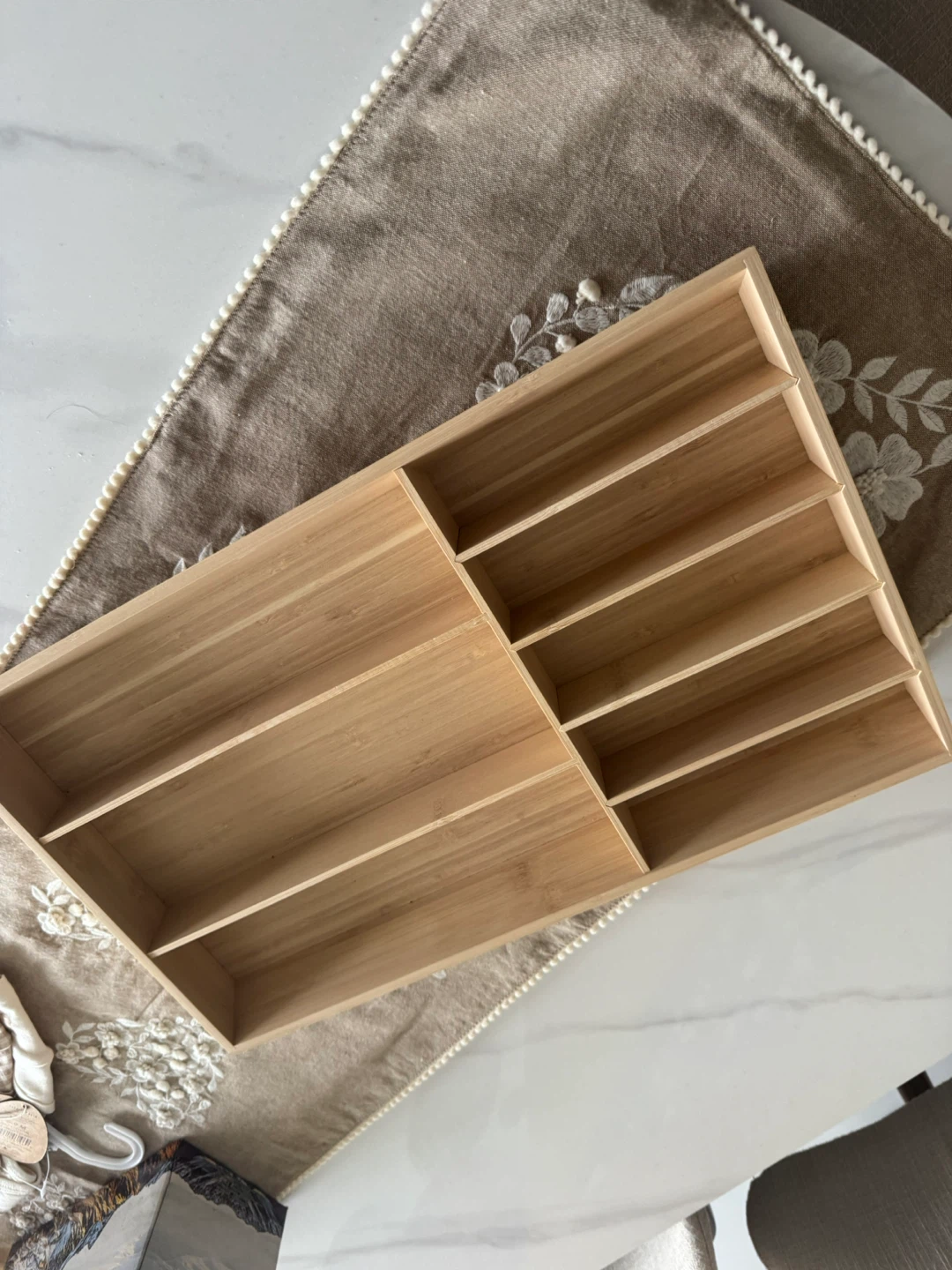 IKEA Bamboo Cutlery Organizer Drawer Tray