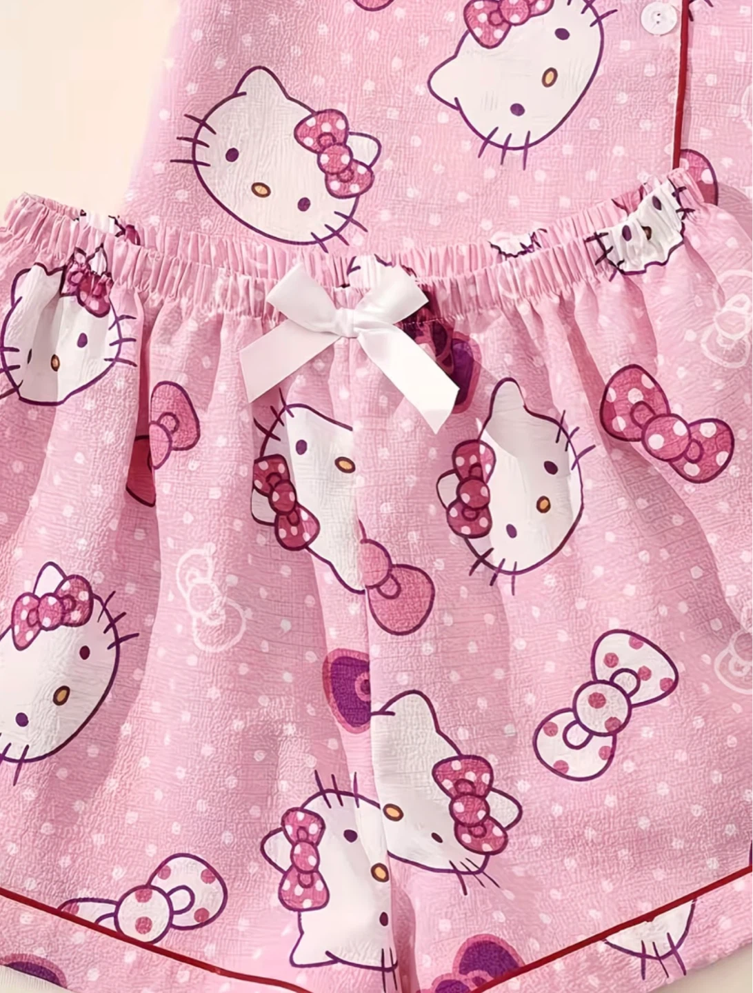 Hello Kitty Pink Summer Pajama Set - Womens Size S - photo 3