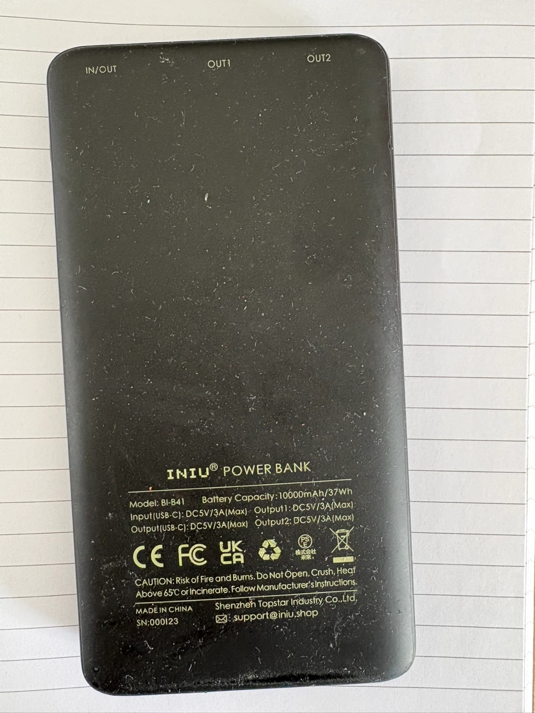 INUI Power Bank BI-B41 10000mAh - photo 2