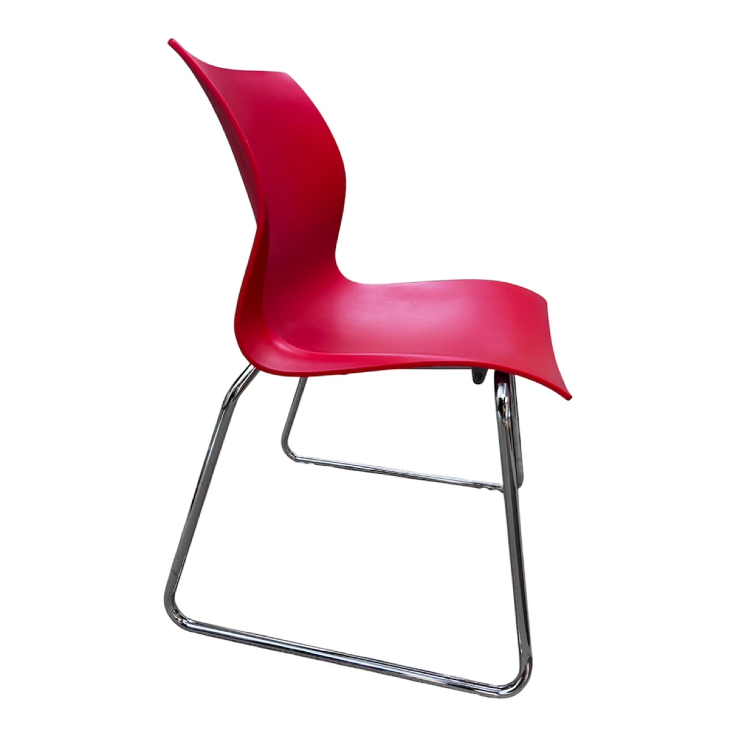 4 Red Modern Chairs - photo 3
