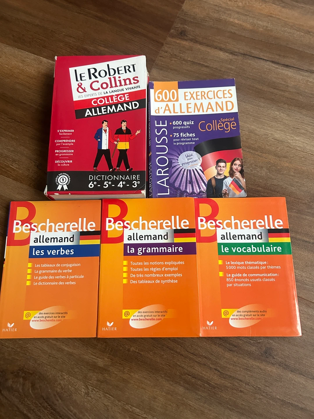 5 German Language Learning Books in French