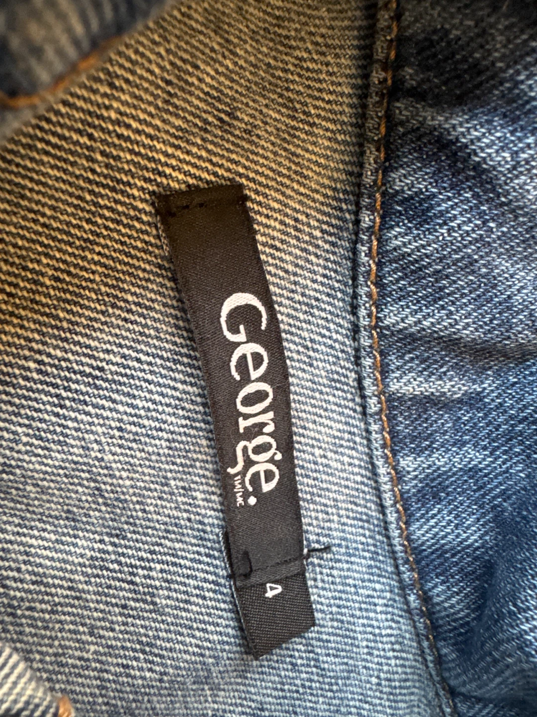 George Girls Denim Jacket with White Polka Dots - Size 4 - photo 3
