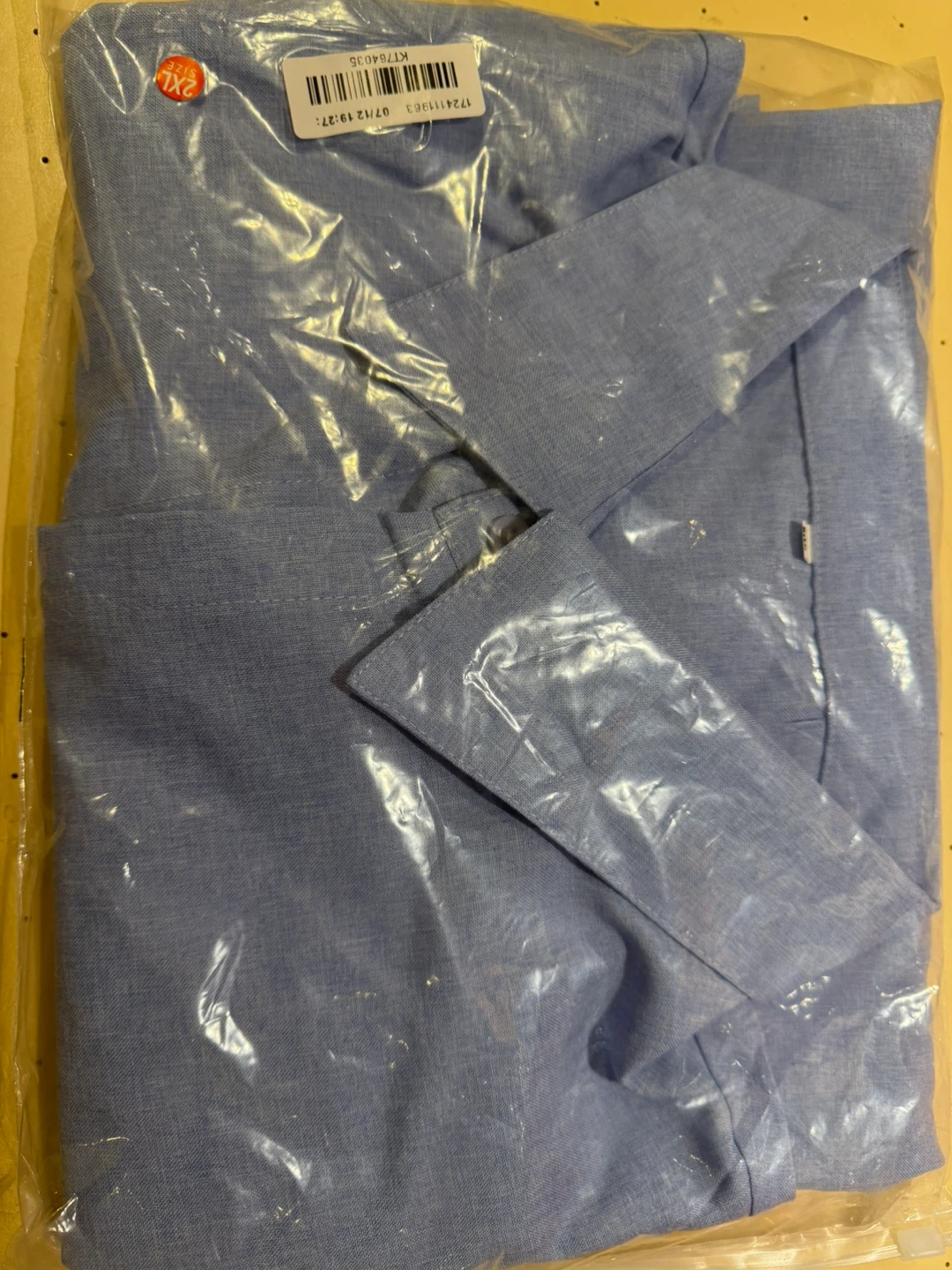 Blue Short Sleeve Button-Up Shirt Size 2XL - photo 3